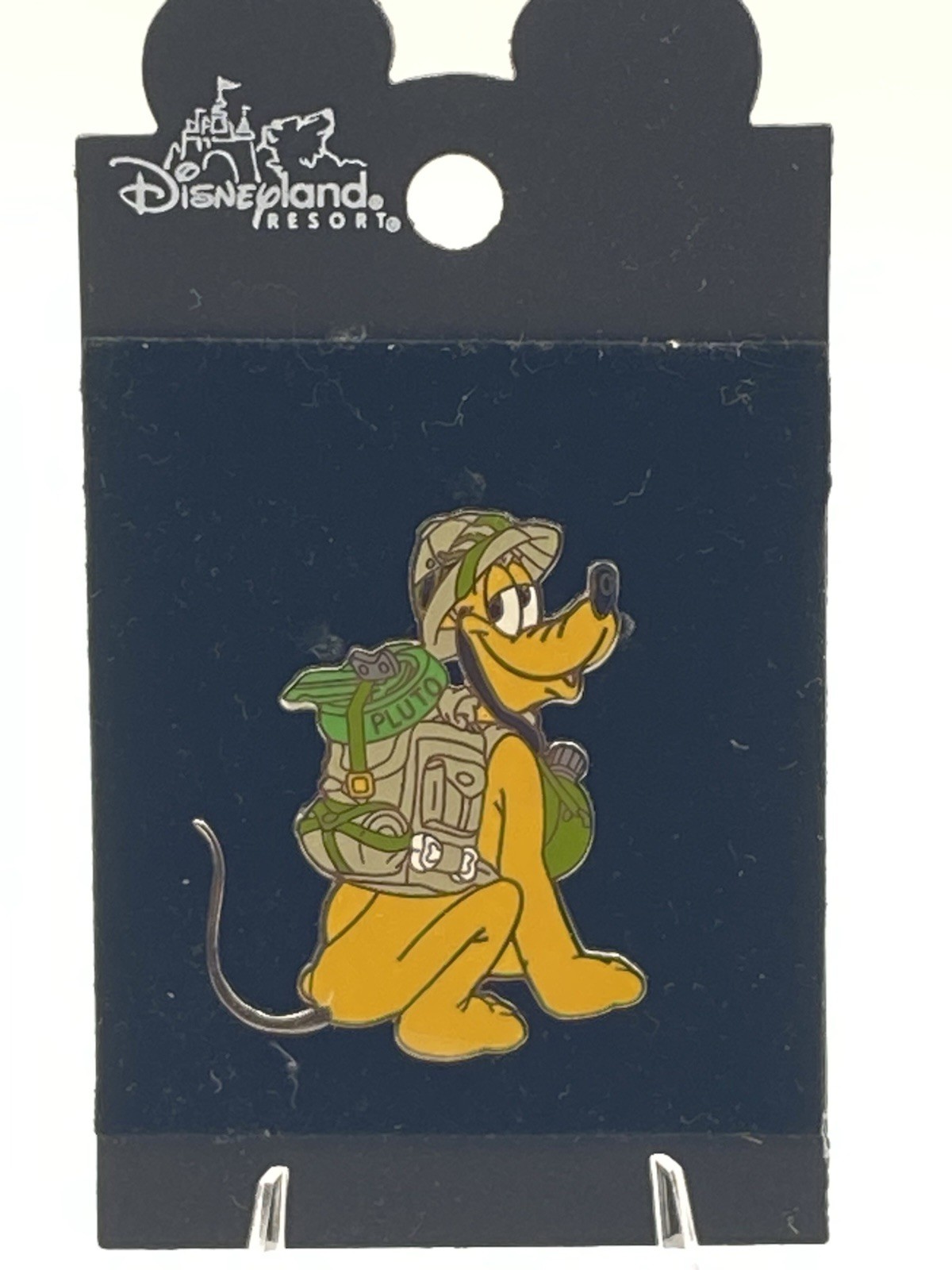 Disney Disneyland DLR Pluto Hiking Safari Backpack Dog Bowl pin