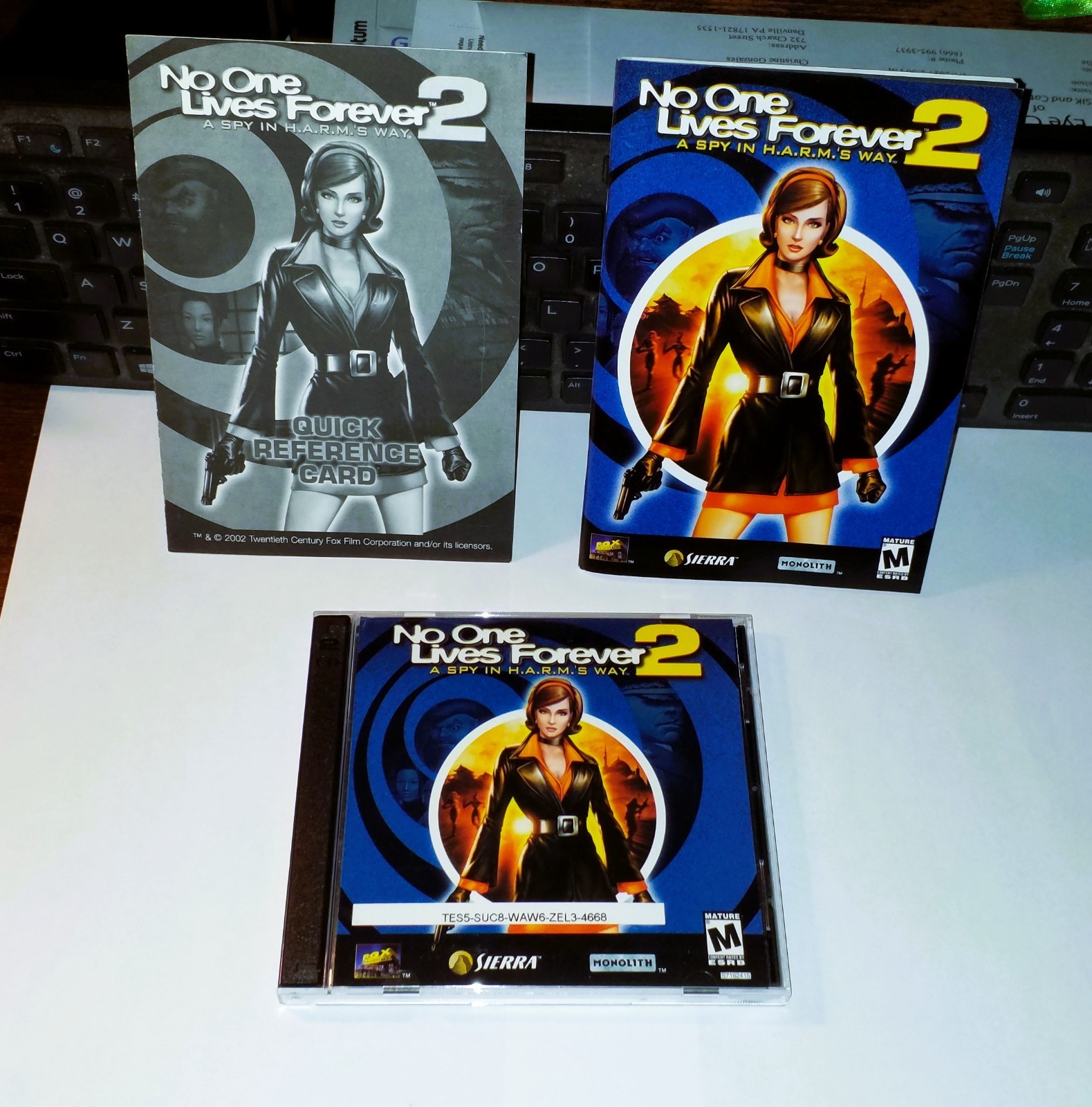 No One Lives Forever 2: A Spy in H.A.R.M.'s Way (PC, 2002) CD-ROM Windows Game