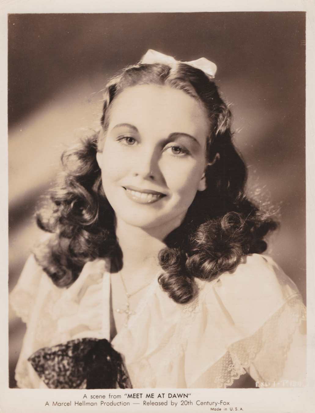 1947 Press Photo Actress Hazel Court stars in 20th Century Fox \