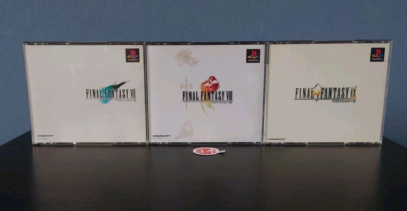 Final Fantasy Set or 3 FF7 FF8 FF9 FfVII FFVIII FFIX PS1 PlayStation NTSC-J
