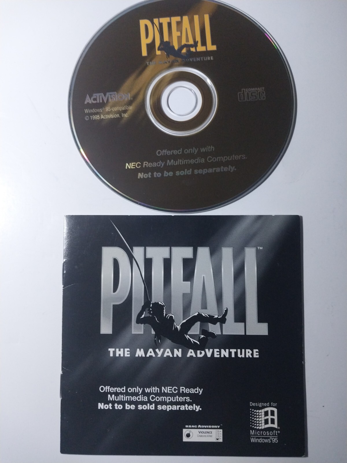 Pitfall: The Mayan Adventure (Windows CD, 1994) Authentic 