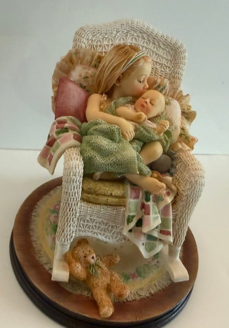 DEMDACO Mama Says Babies Fresh From Heaven Girl Figurine 55081 Kathy Fincher