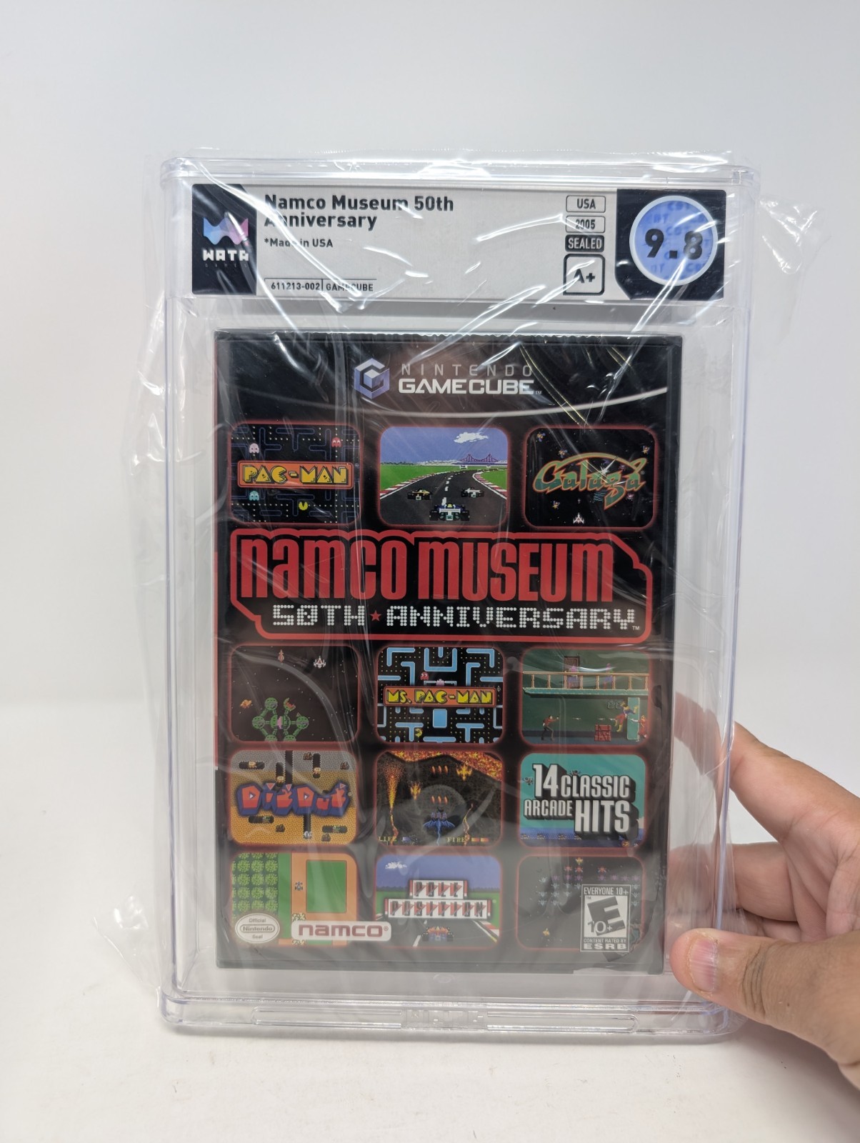 Namco Museum 50th Anniversary GameCube WATA 9.8 A+ New Sealed Top Pop
