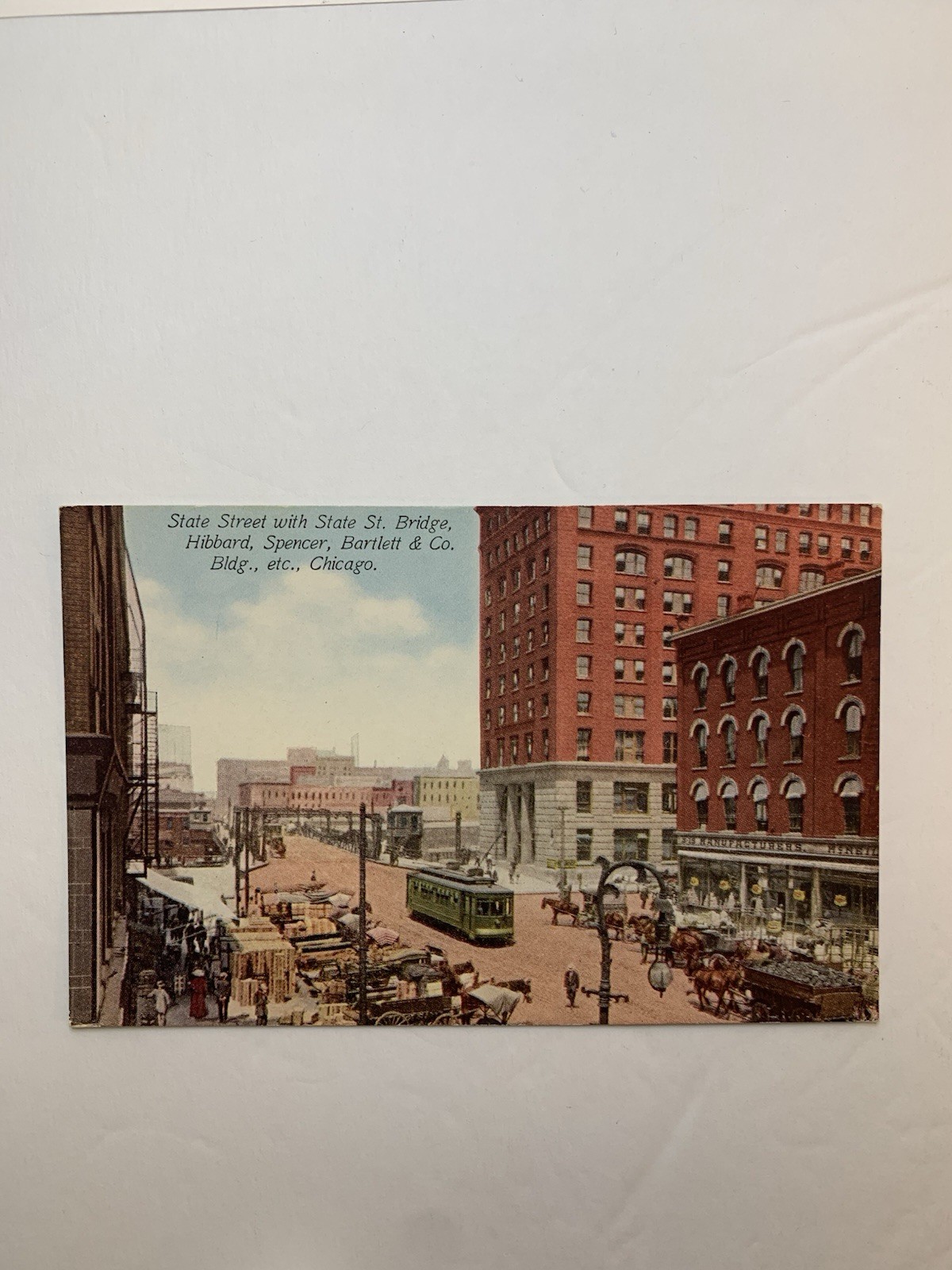Franklin Post Card Co. State St Bridge Chicago IL Postcard Unposted Divided Back