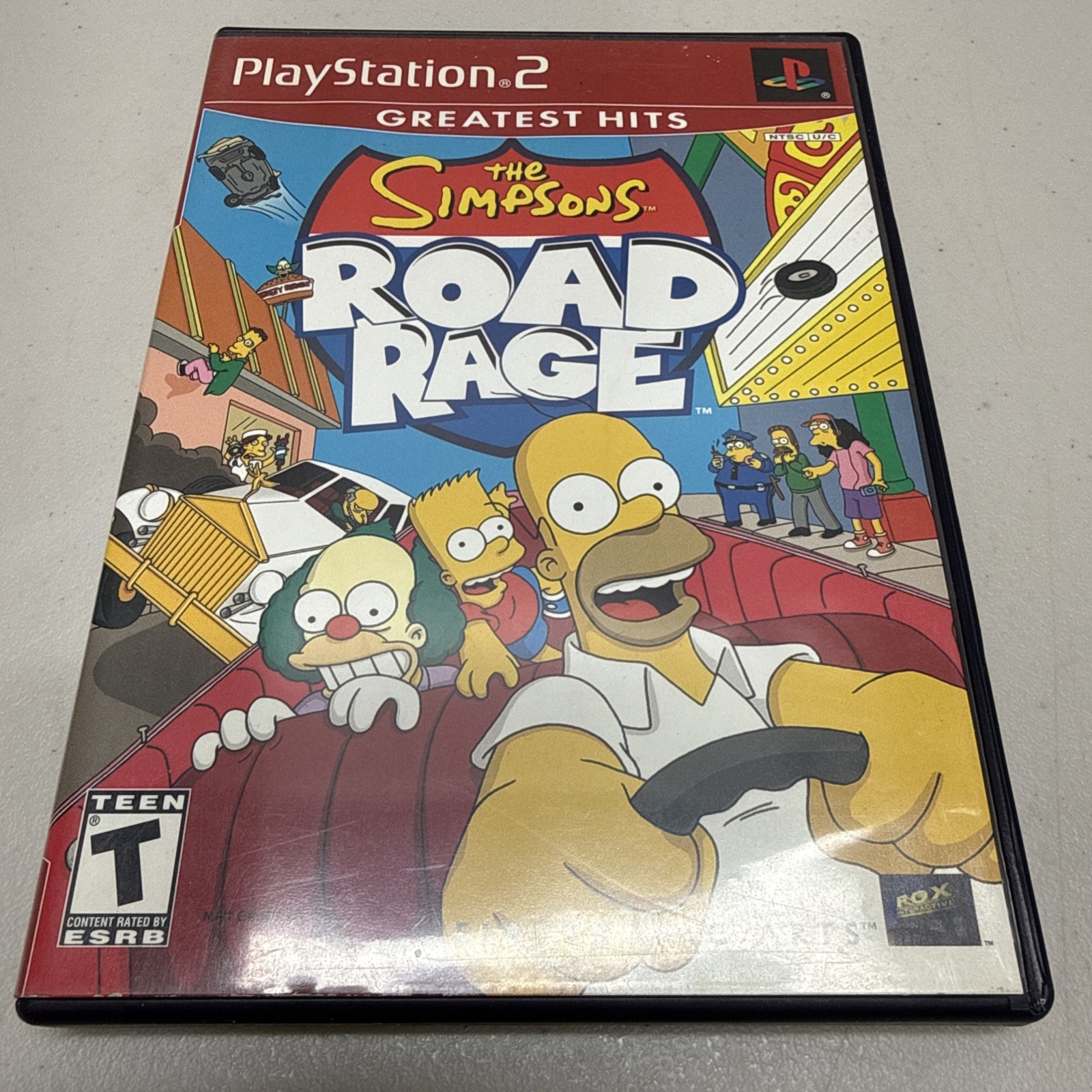 Simpsons Road Rage PlayStation 2 Video Game PS2 CIB