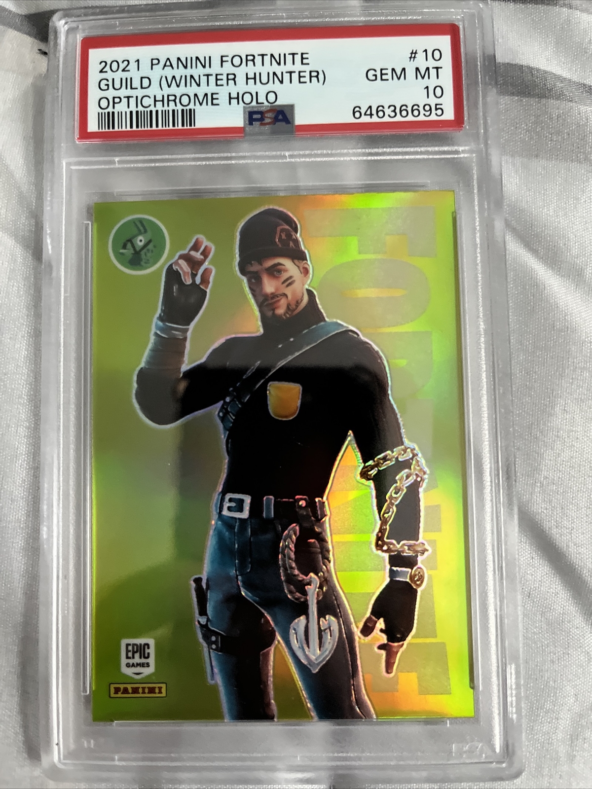 2021 Fortnite Series 3 HoloFoil #10 Guild (Winter Hunter) PSA 10 - Pop 1