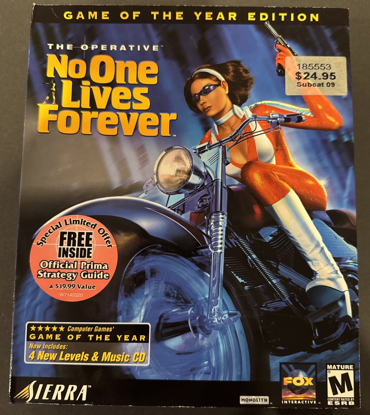 Operative: No One Lives Forever Game of the Year Edition 2001 Big Box Sealed