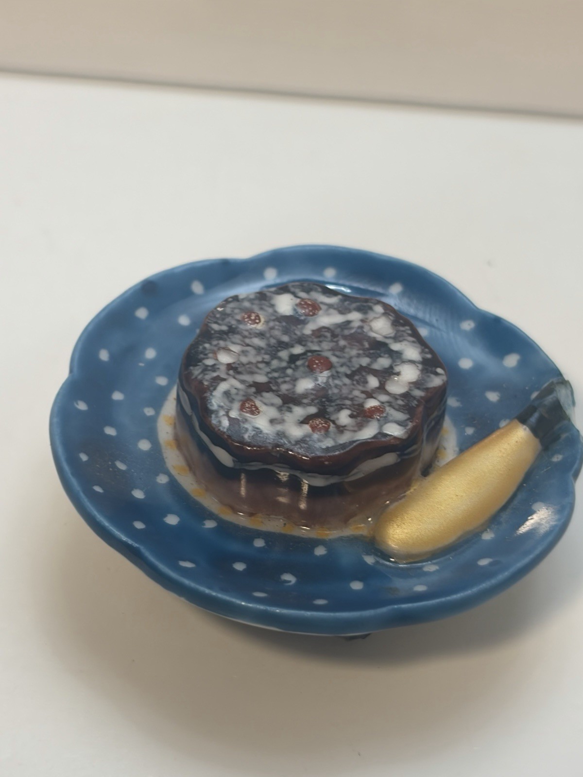 ( READ Info Sold As Is) Genuine Limoges Chocolate Cake