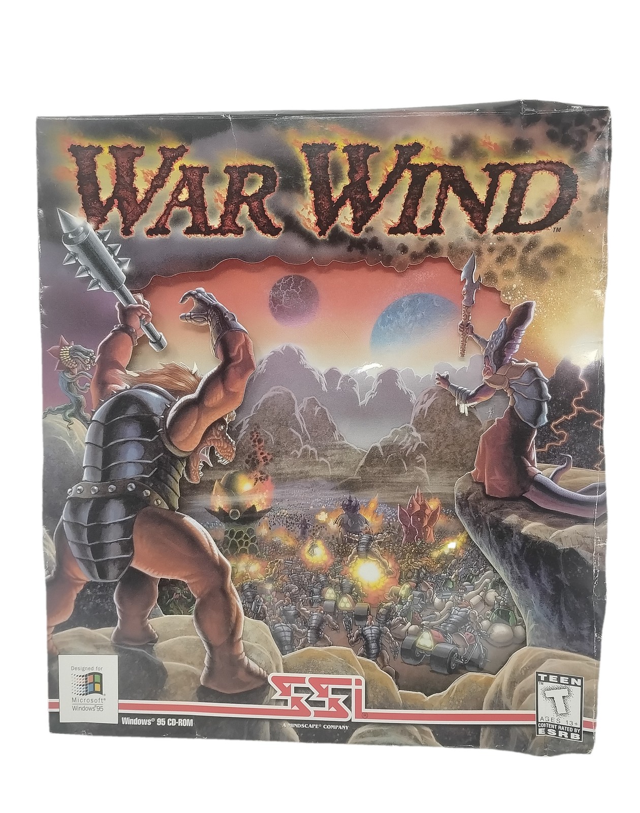 War Wind PC CD-ROM Big Box 1996 Strategy Game By Strategic Simulations Inc SSI