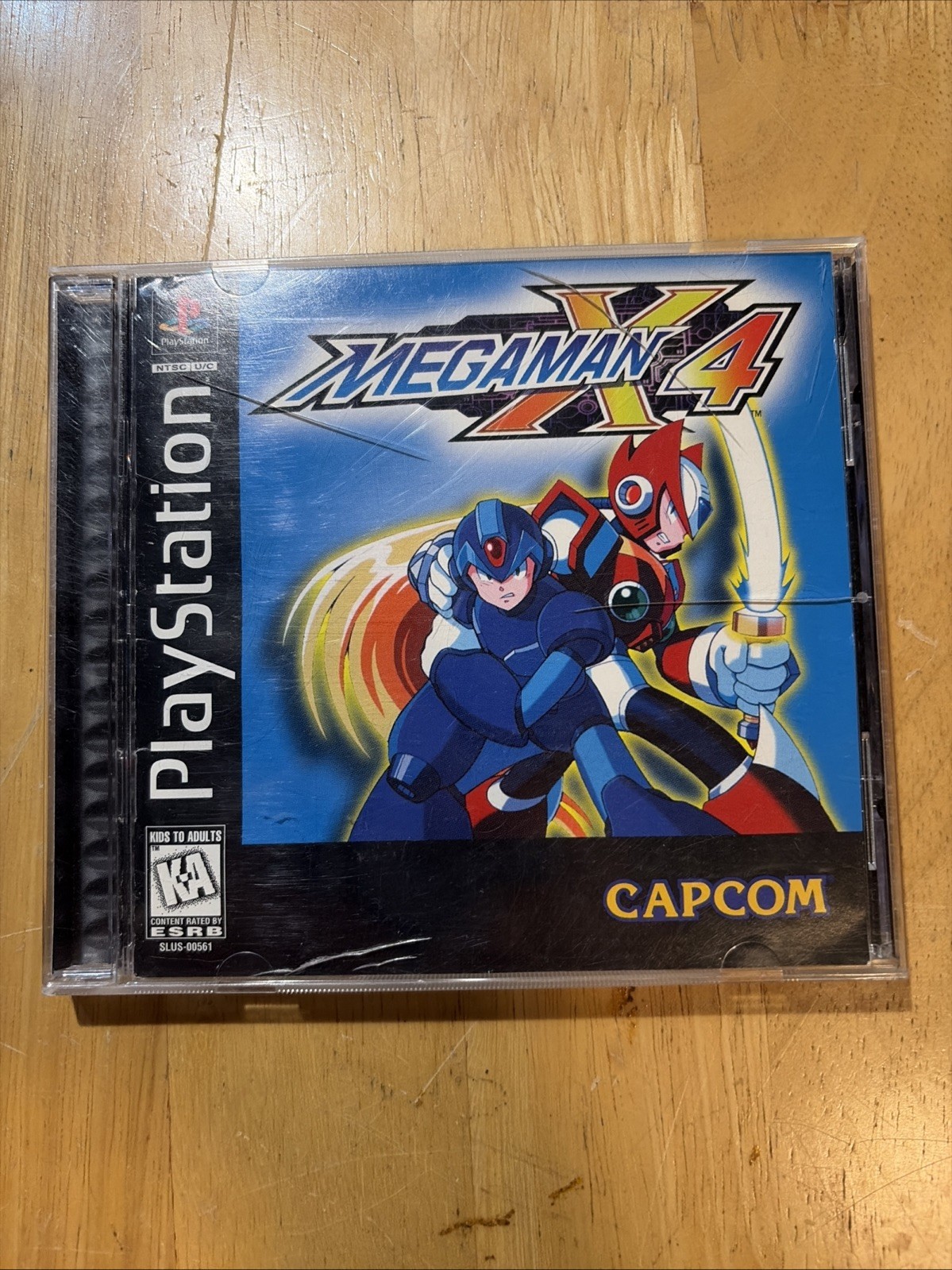 Mega Man X4 Sony PlayStation 1 PS1 Game E Capcom NTSC-U/C Complete Disc Manual