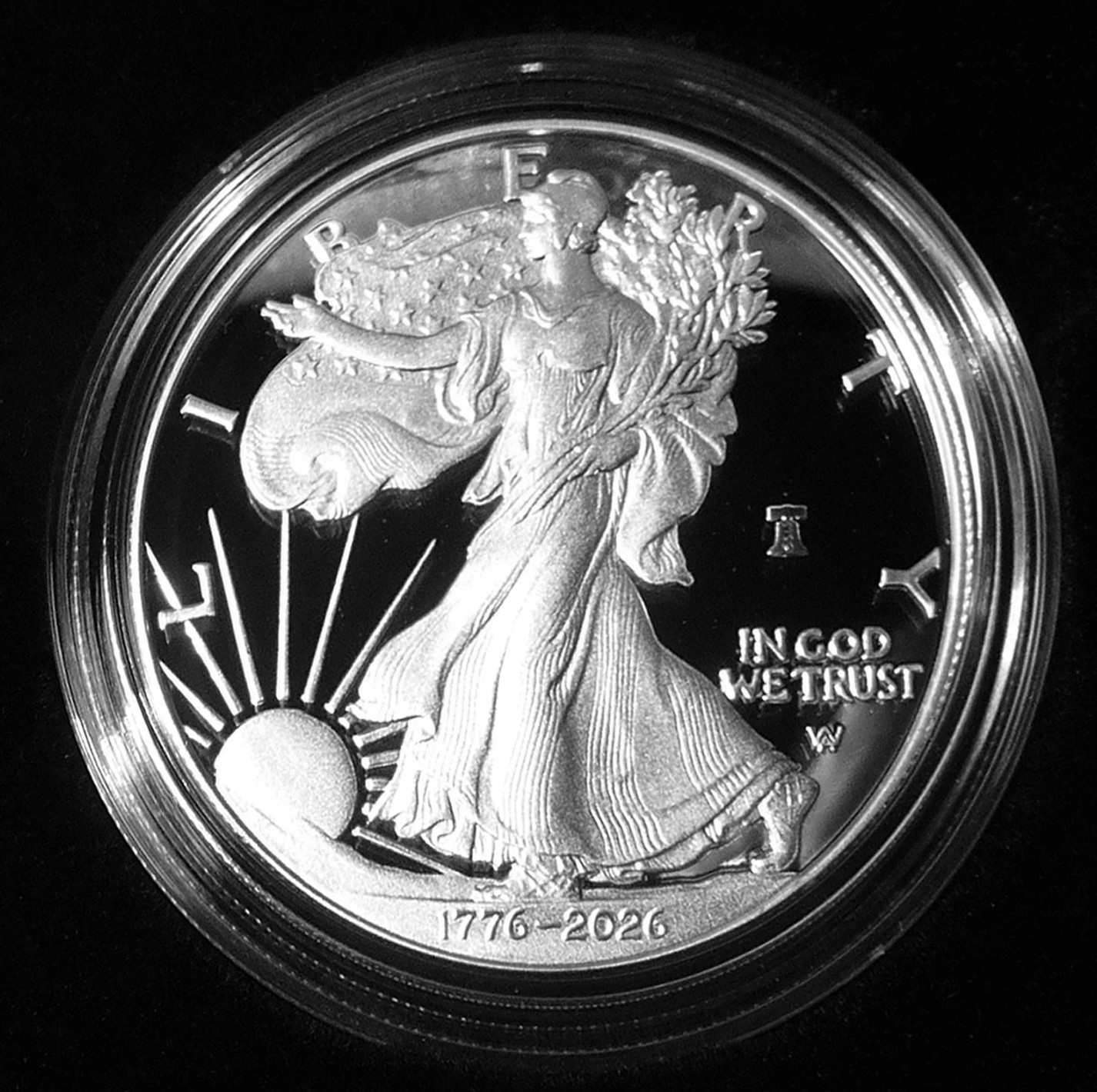 🔔 1776 - 2026 W SiIver Eagle Proof $1 250th Liberty Bell Privy First Strike