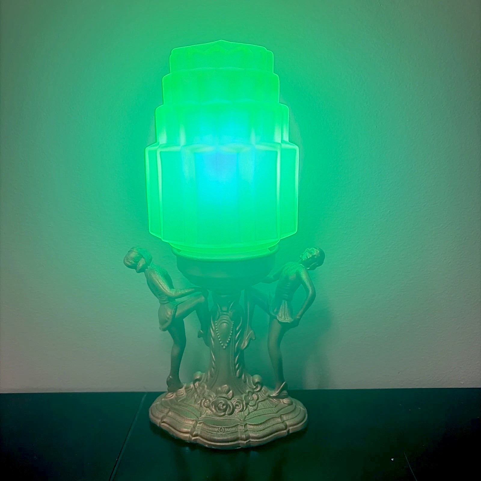 Art Deco Dancing Ladies Figural Lamp 13\
