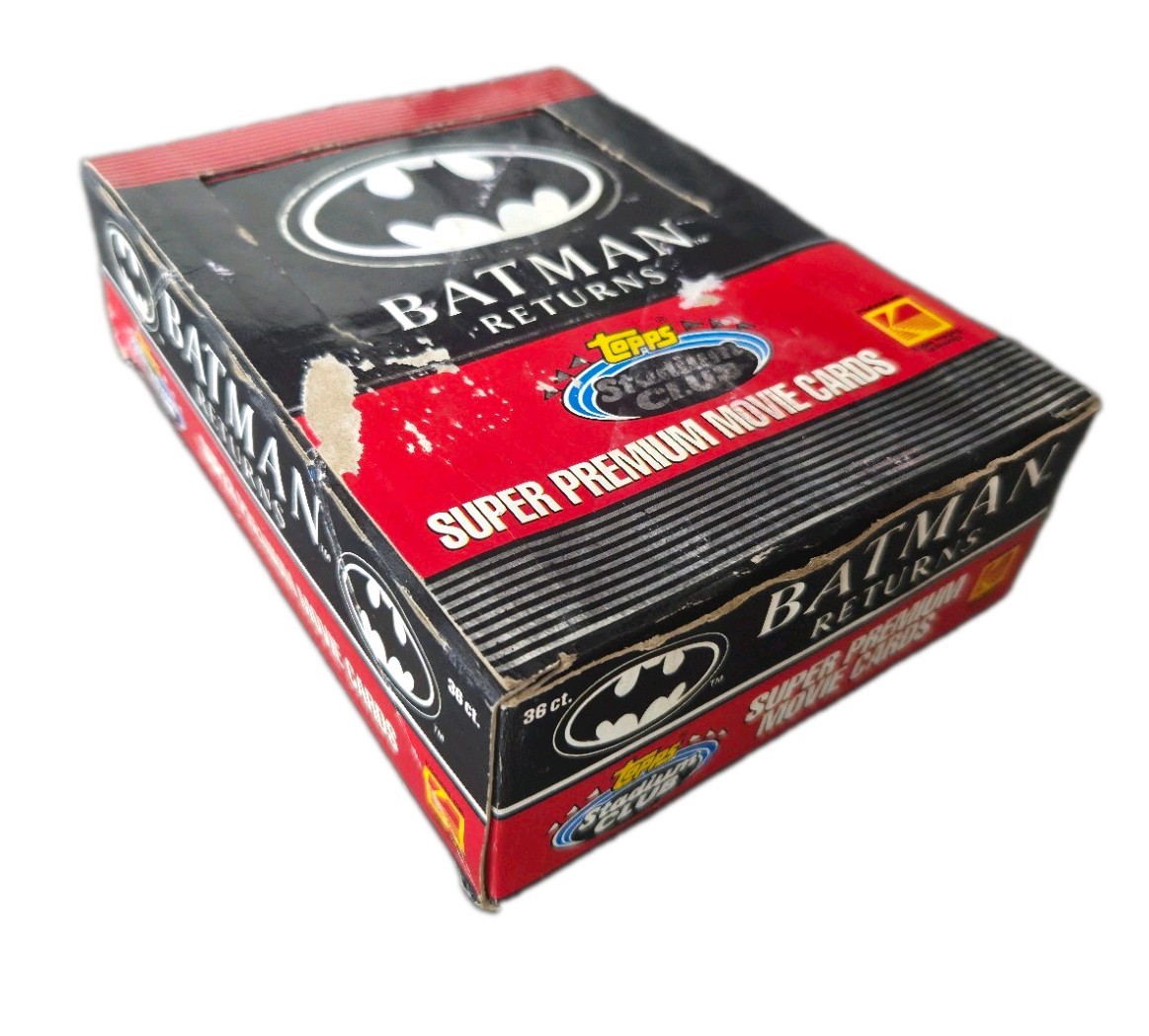 Topps Stadium Club Batman Returns 1992 Super Premium Movie Cards 36ct Box