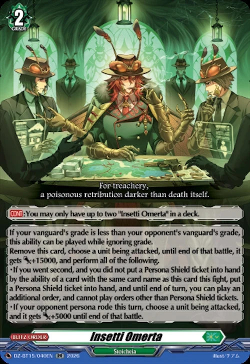 Insetti Omerta (DZ-BT15/040EN) (DZ-BT15)