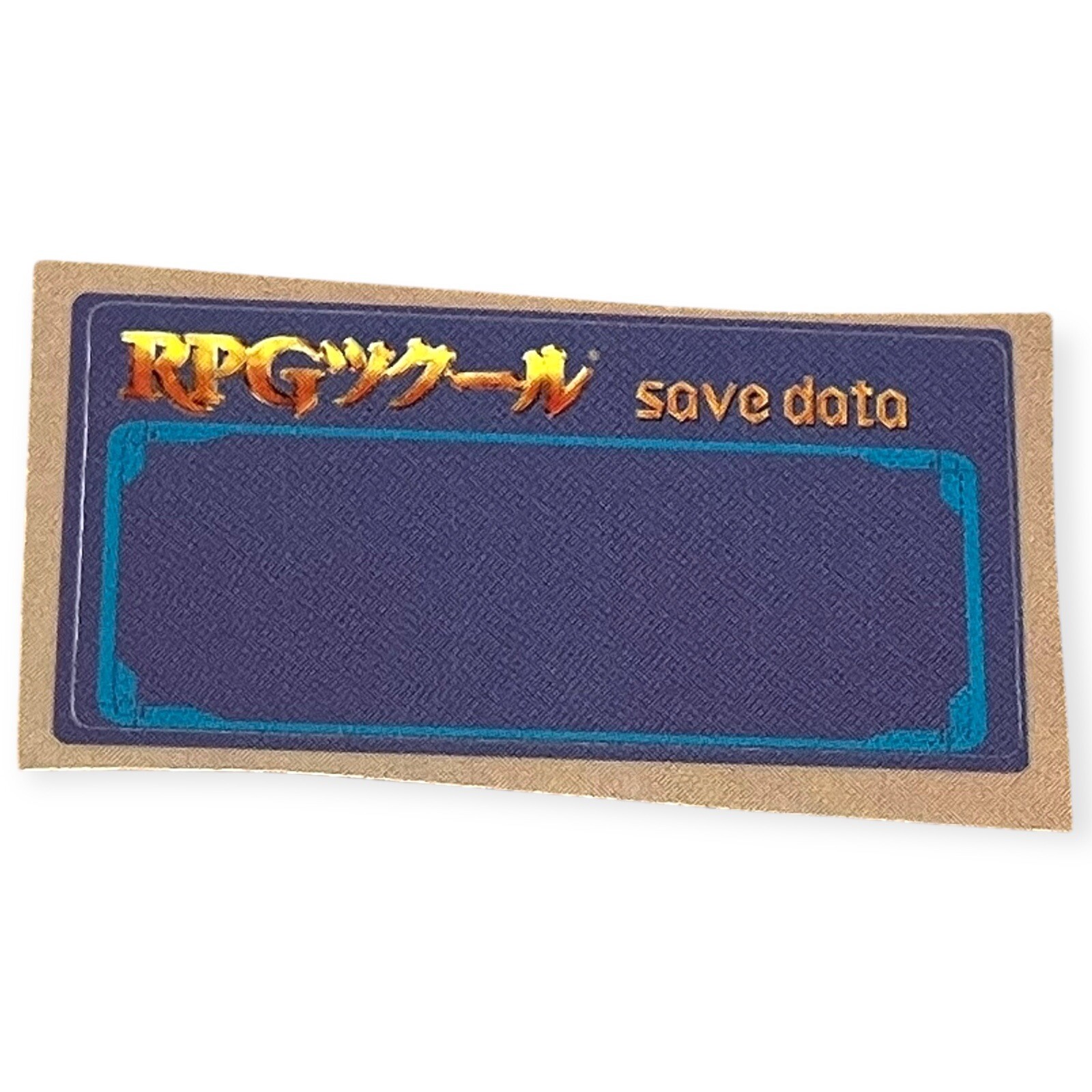 Sony PlayStation 1 Ps1 RPG Tsukuru Maker Blank Label Memory Card Sticker
