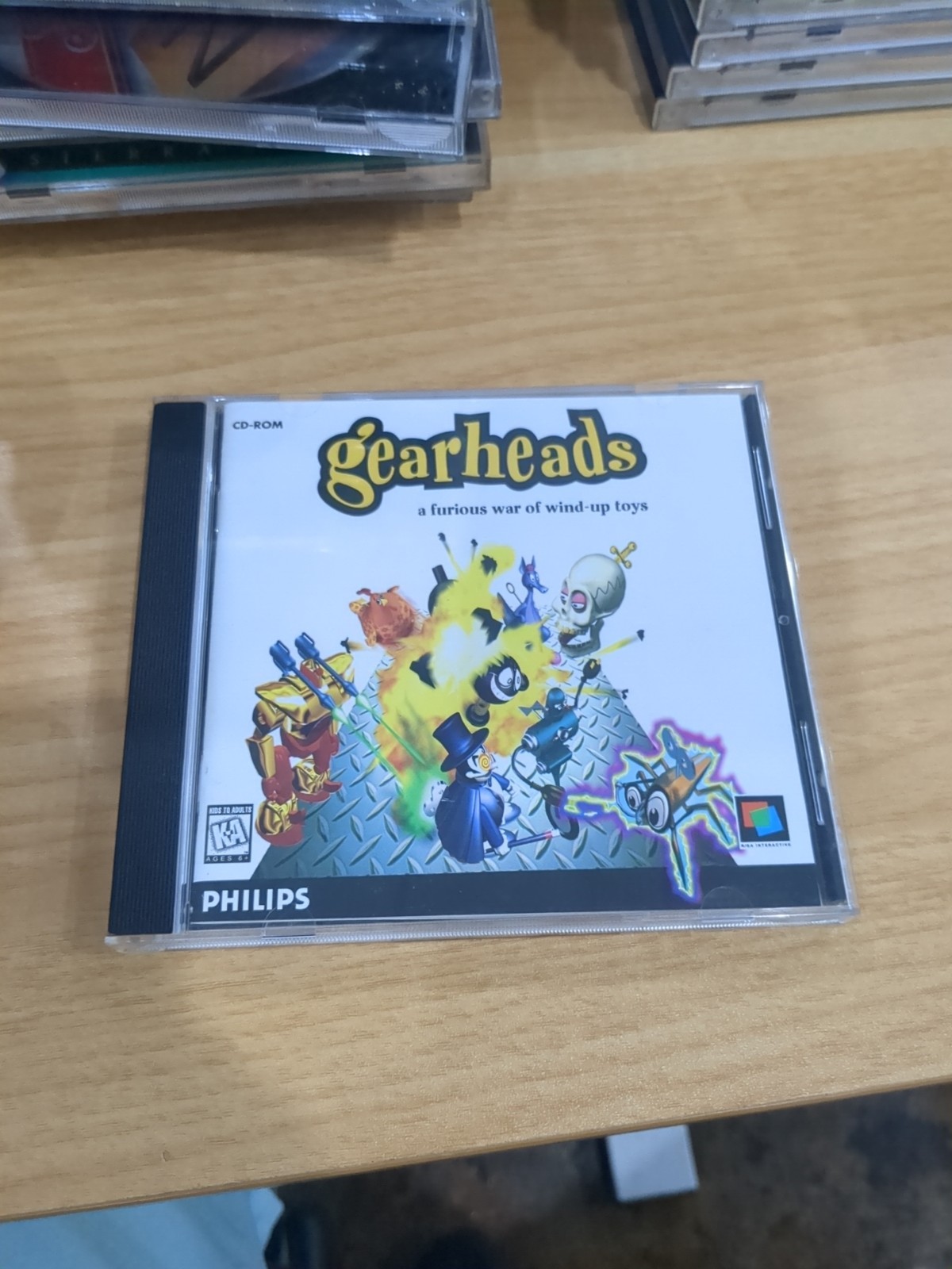 M1 Gearheads PC Game (1996, Philips Media) Windows CD-ROM w/ Case & Booklet
