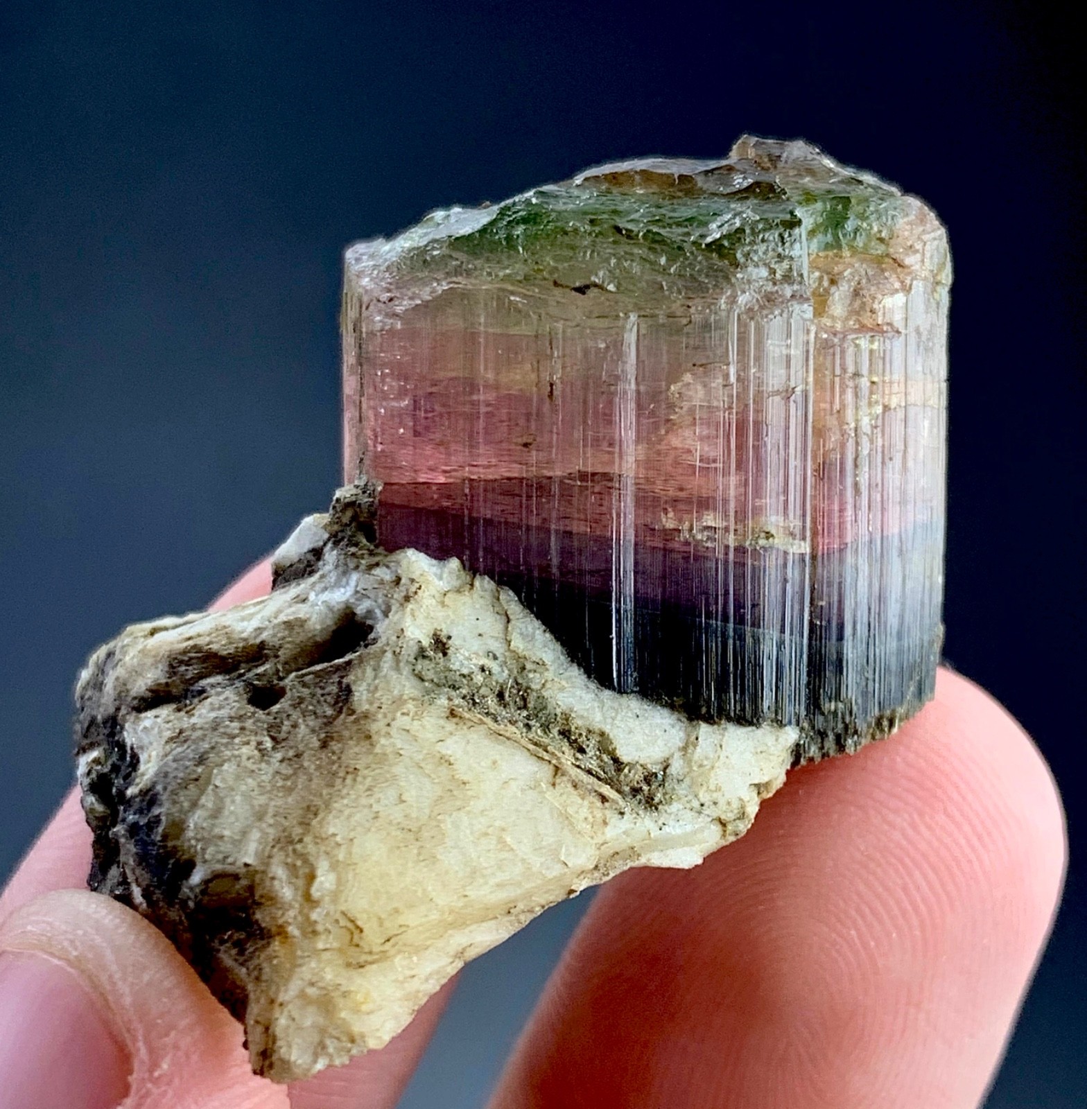 203 Carat Bi-Colour Tourmaline Crystal Specimen From Afghanistan