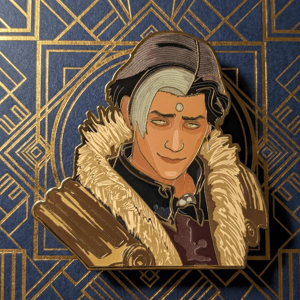 Emet-Selch Enamel Pin - Final Fantasy XIV - Collectible Lapel Pin Hard Enamel