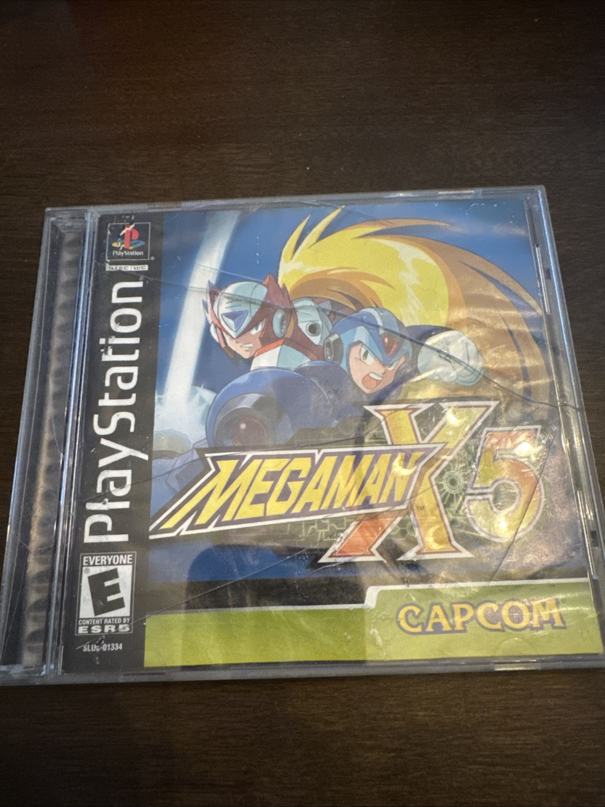 Mega Man X5 (Sony PlayStation 1, 2001) Case Damage