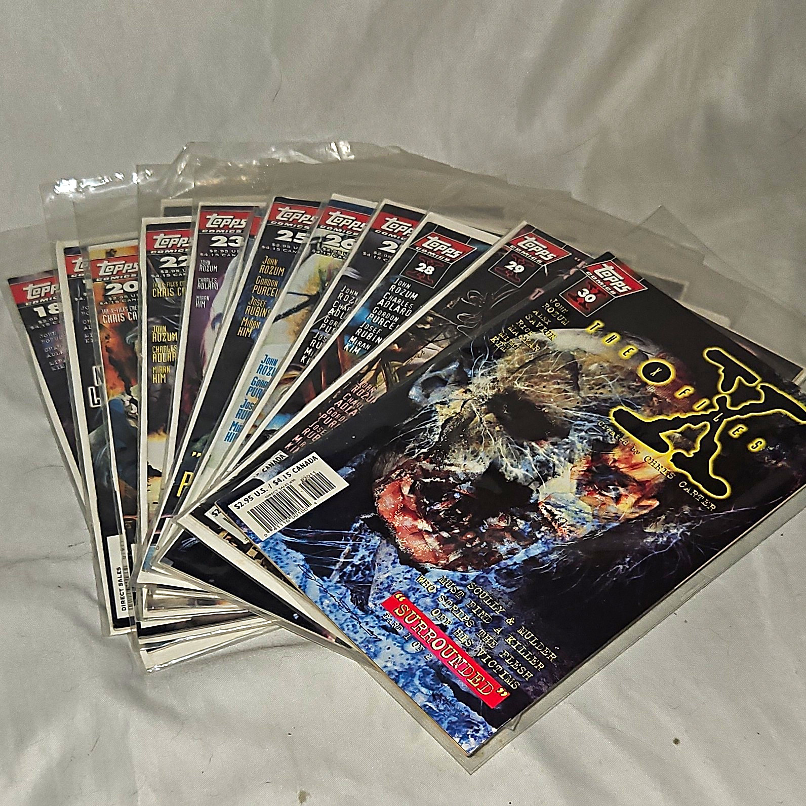 Topps The X-Files Comic Lot Issues #18-30 (Bagged) - Sci-Fi & Horror