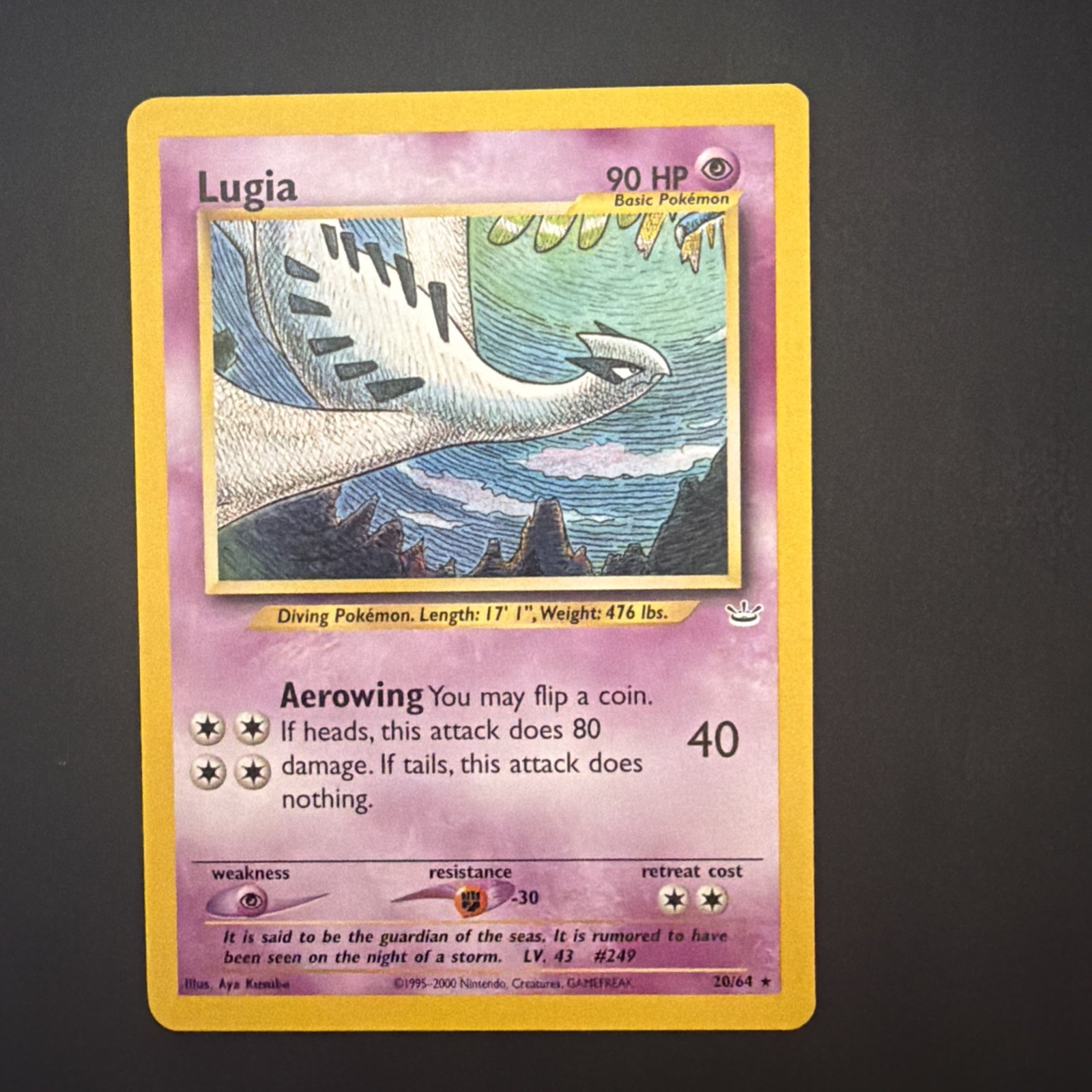 Lugia Unlimited Rare Neo Revelation 20/64 Pokemon