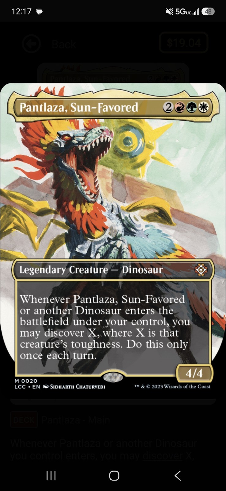 MTG Commander/EDH Deck - Pantlaza Sun-Favored 100 cards; READY 2 PLAY