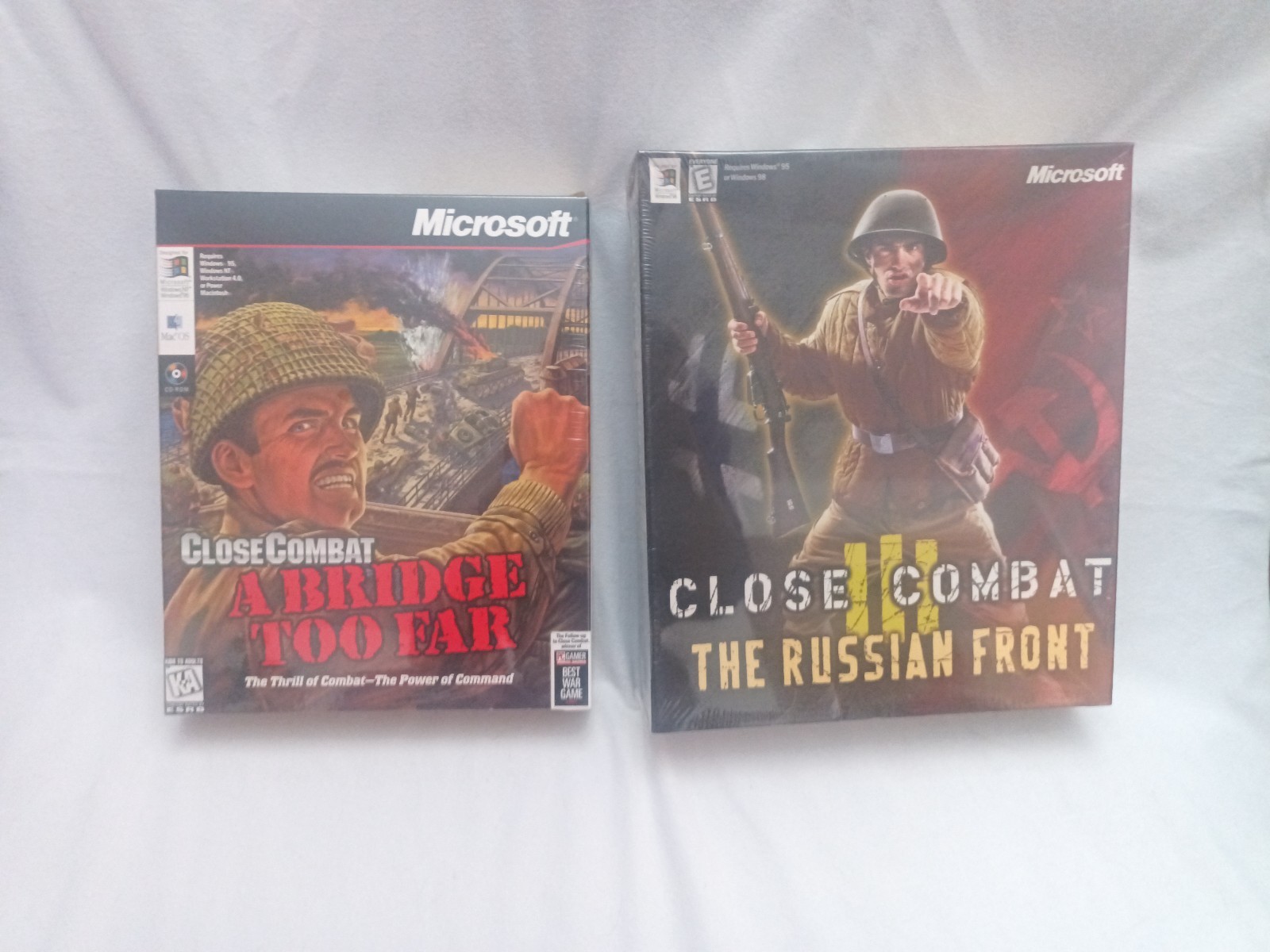 NEW SEALED Close Combat A Bridge Too Far + CC 3 Russian Front PC Big Box Games