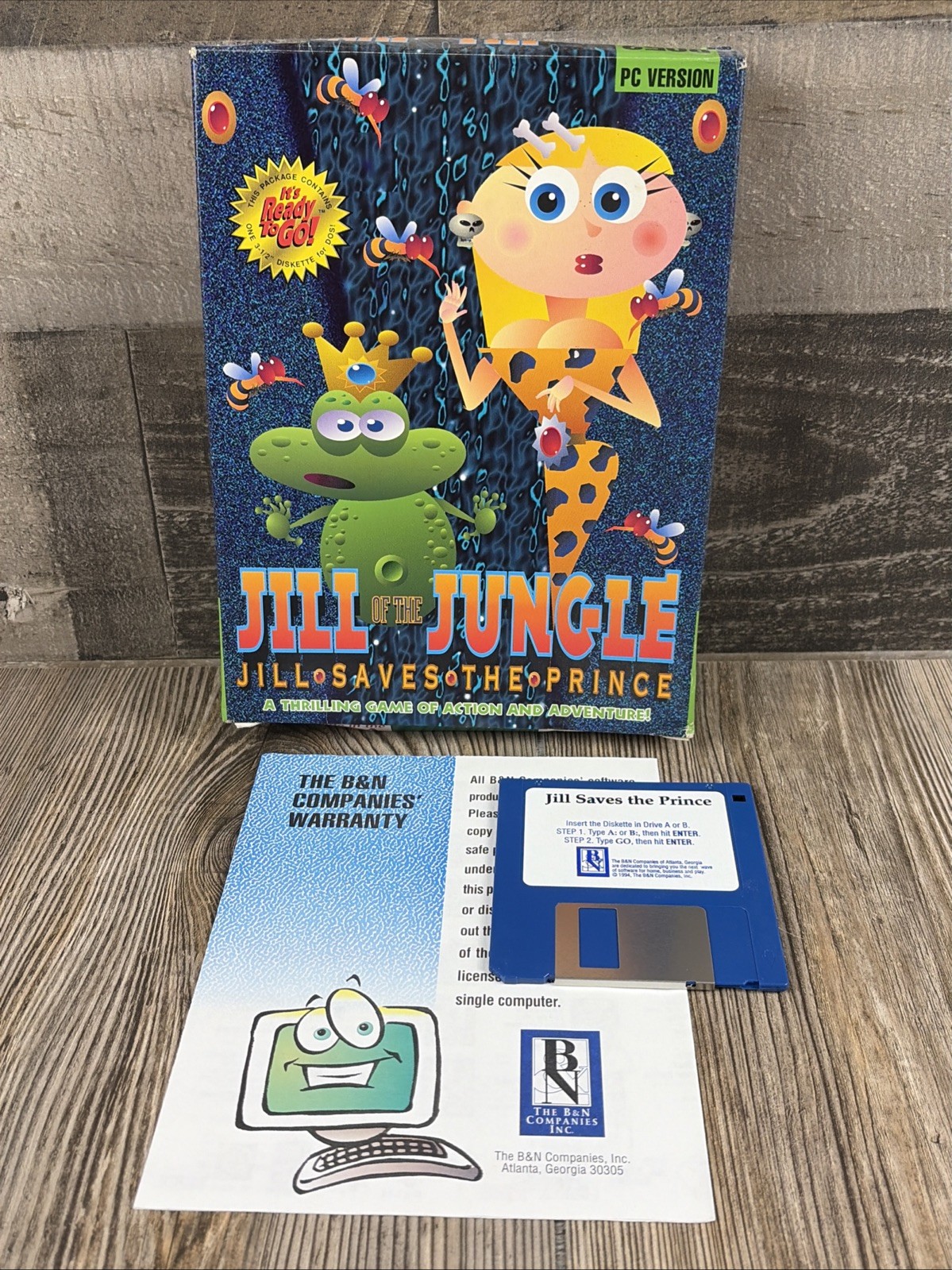 1994 Jill of The Jungle Jill Saves The Prince PC Video Game
