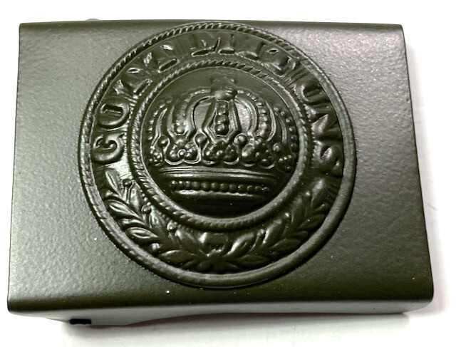 WWI GERMAN PRUSSIAN EM NCO M1915 COMBAT FIELD BELT BUCKLE