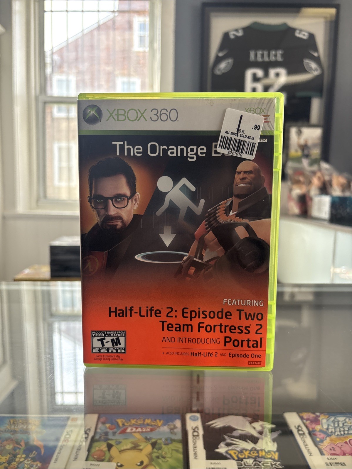 The Orange Box Microsoft Xbox 360 CIB Complete in Box Manual Portal Half-Life 2
