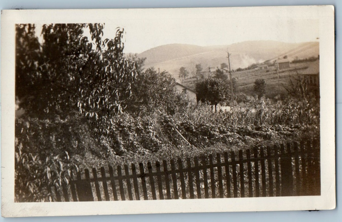 c1930's Mountain Houses Scene View Lehighton Pennsylvania PA Snapshot Photo