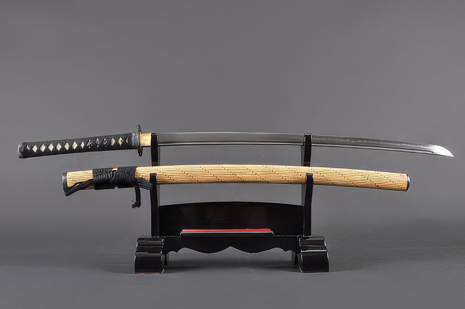 Yellow Bamboo Katana - 1095 High Carbon Steel Hand Forged Clay Tempered