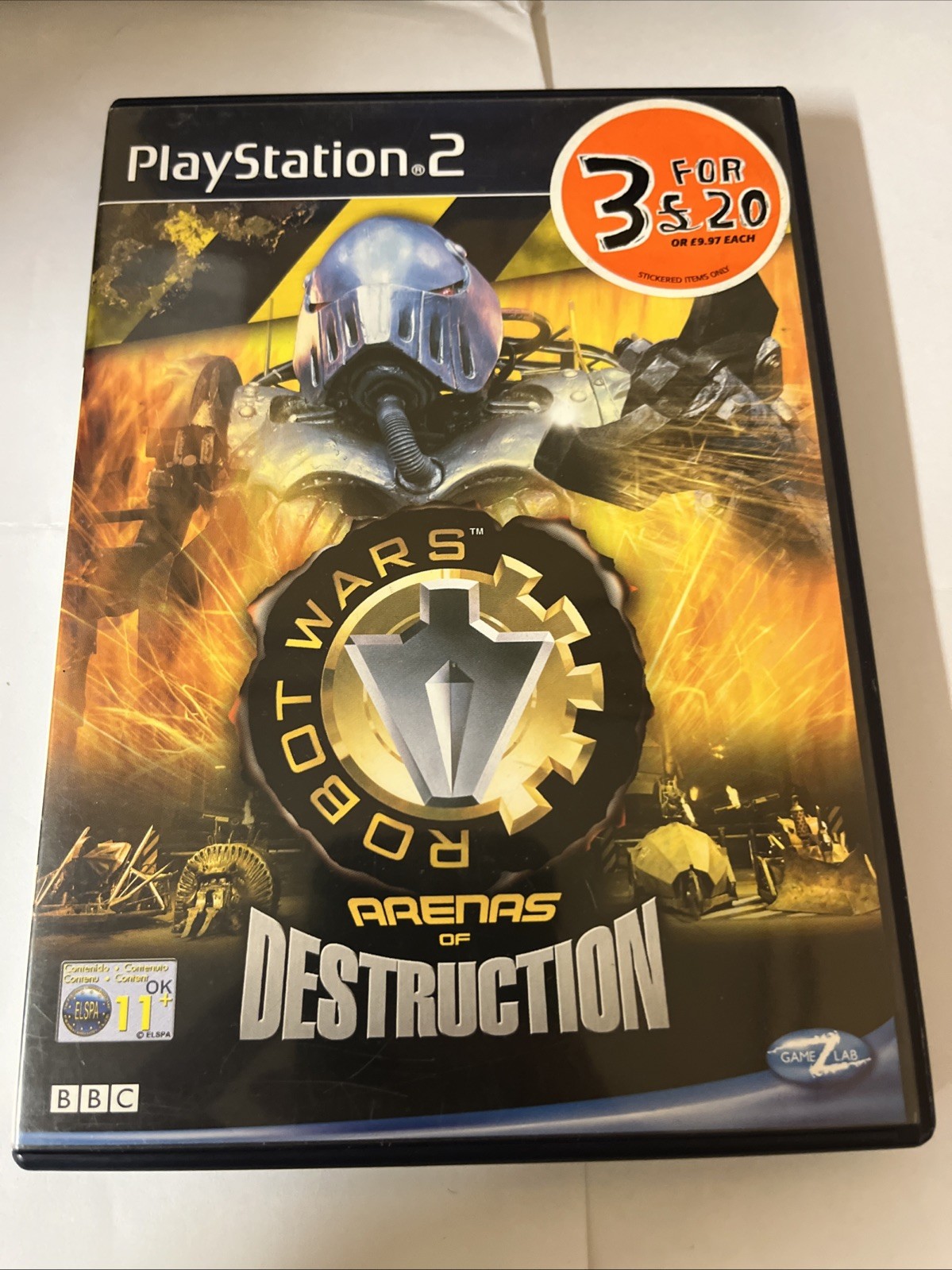 ROBOT WARS - ARENAS OF DESTRUCTION - PS2 - USED FULL ENG COVER
