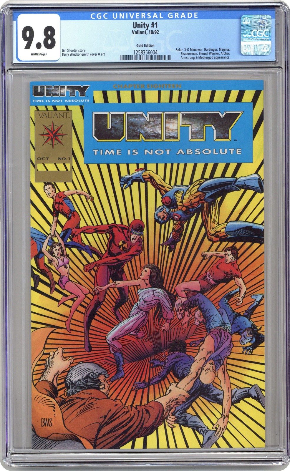 Unity 1GOLD CGC 9.8 1992 1258356004