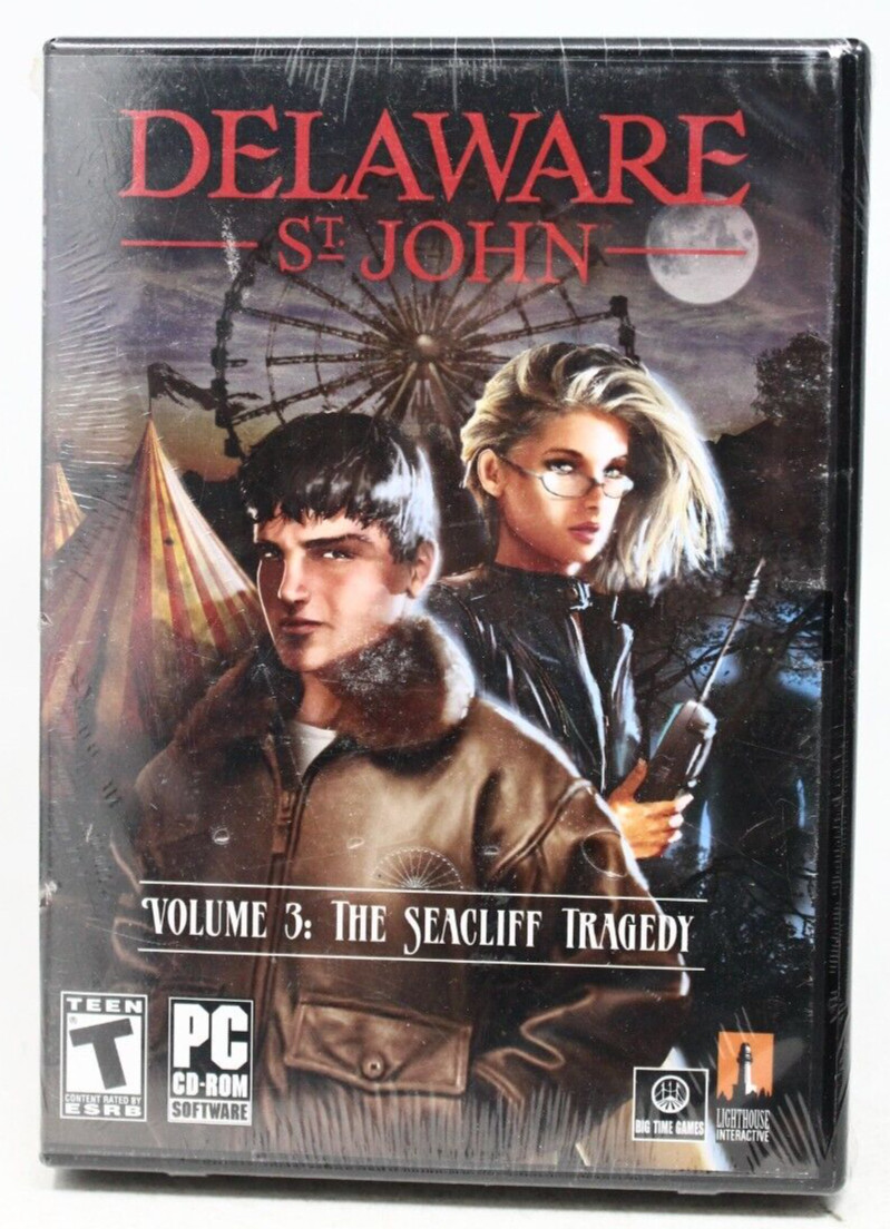 Delaware St John Volume 3: The Seacliff Tragedy PC CD Rom - New Sealed - See des