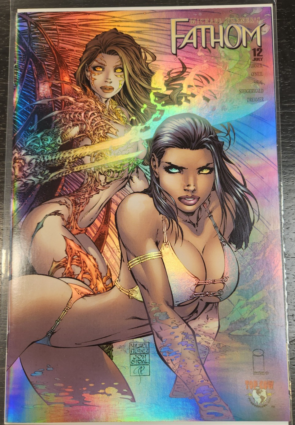 FATHOM FOIL HOLOCHROME TURNER WRAP NM- IMAGE TOP COW COMIC BOOK