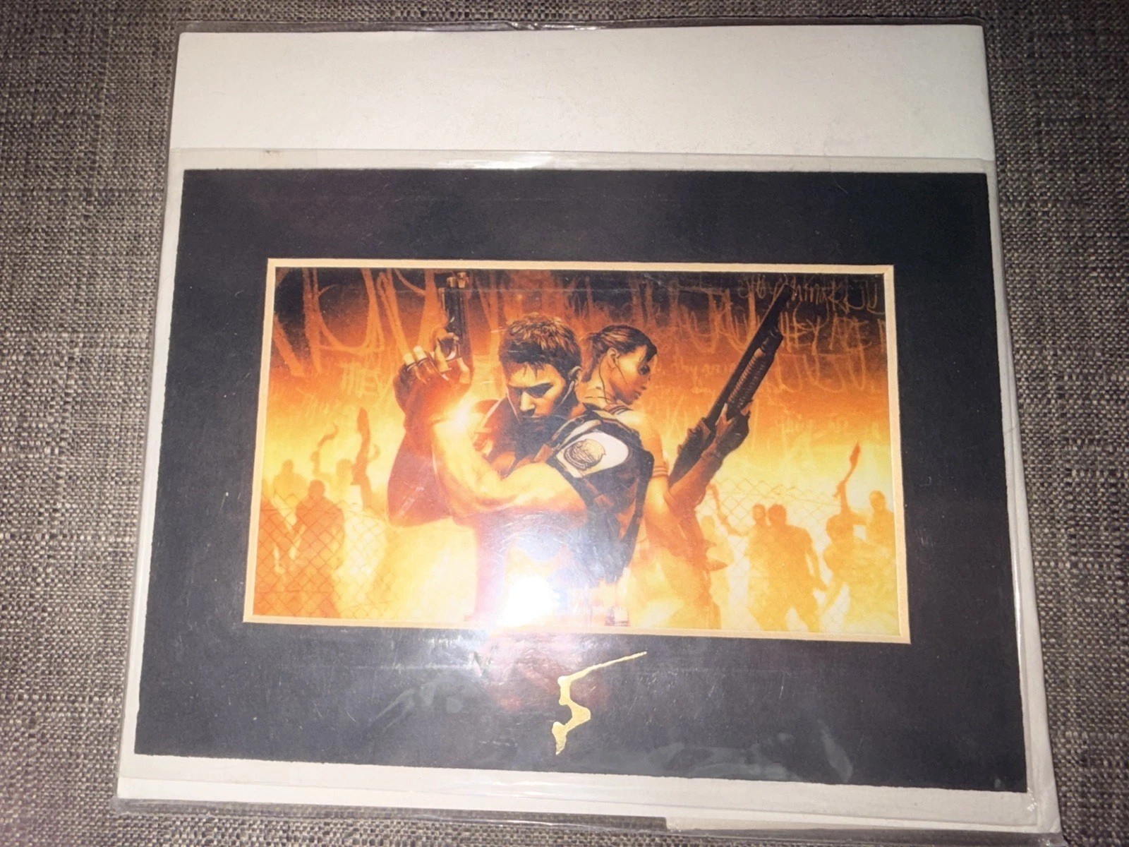 RESIDENT EVIL 5 Limited Edition Laser Cel CAPCOM Art Print
