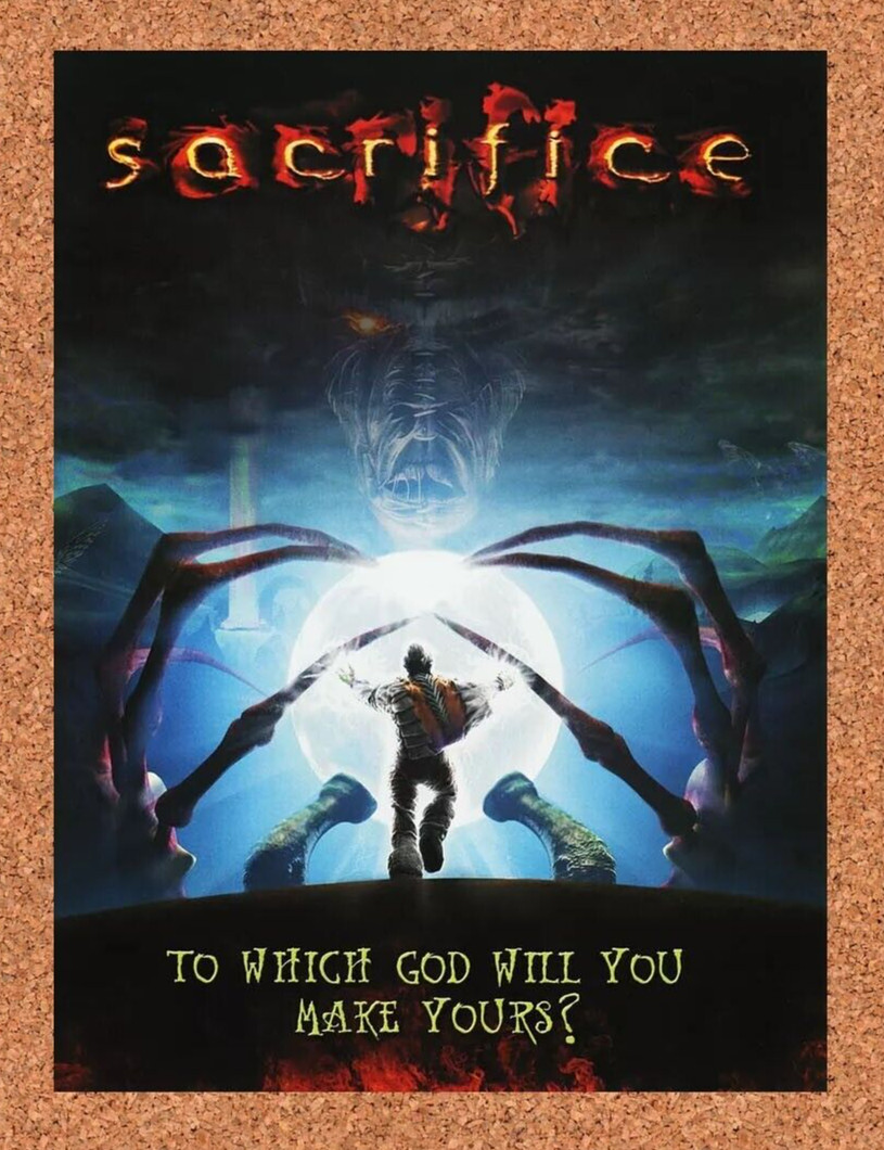 1999 Sacrifice PC Original Advertisement / Retro Wall Art v4