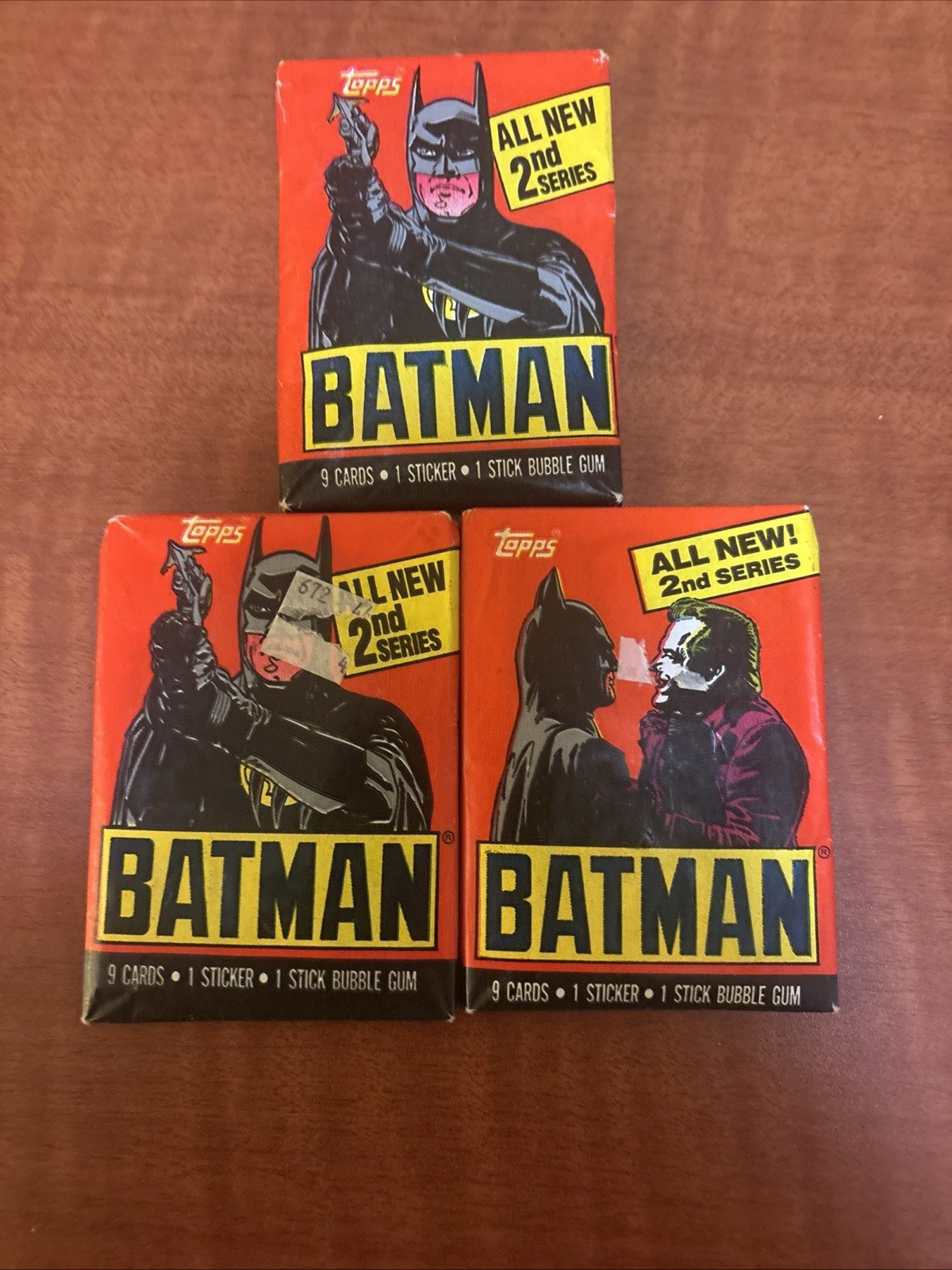 A Lot Of Three Tops Second Season Batman Cards 1989