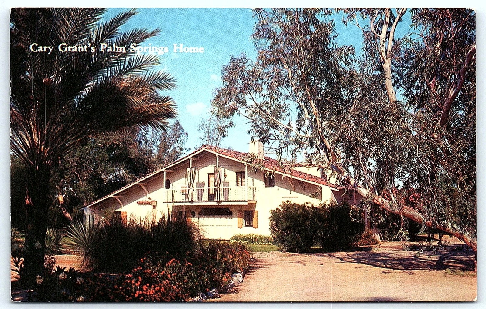 Vintage Postcard: Cary Grant's Palm Springs Home
