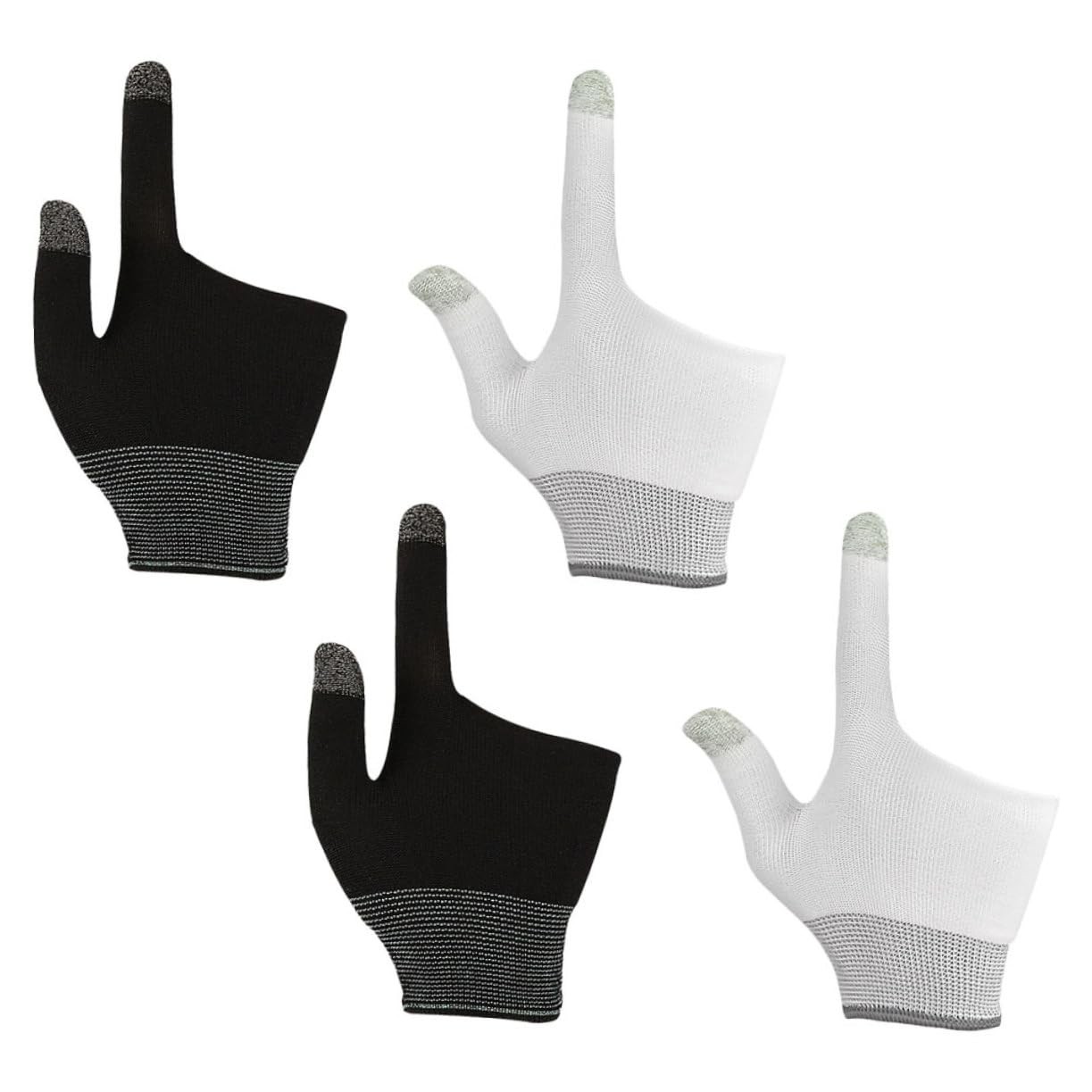 2 Pairs Mobile Gaming Gloves Touchscreen Gaming Anti-Slip Finger Sleeves