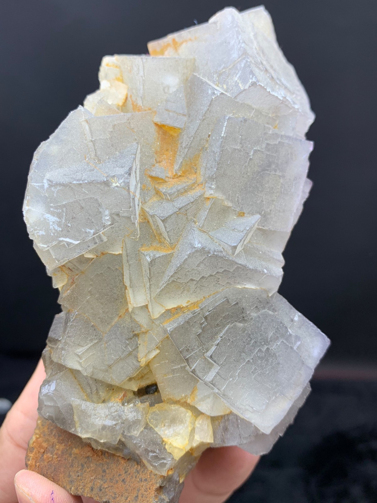 Fluorite Cubic Crystal Cluster from Pakistan /  435 Grams
