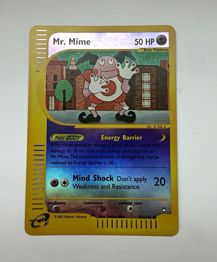 Mr. Mime Reverse Holo Aquapolis 95a/147 2002 English