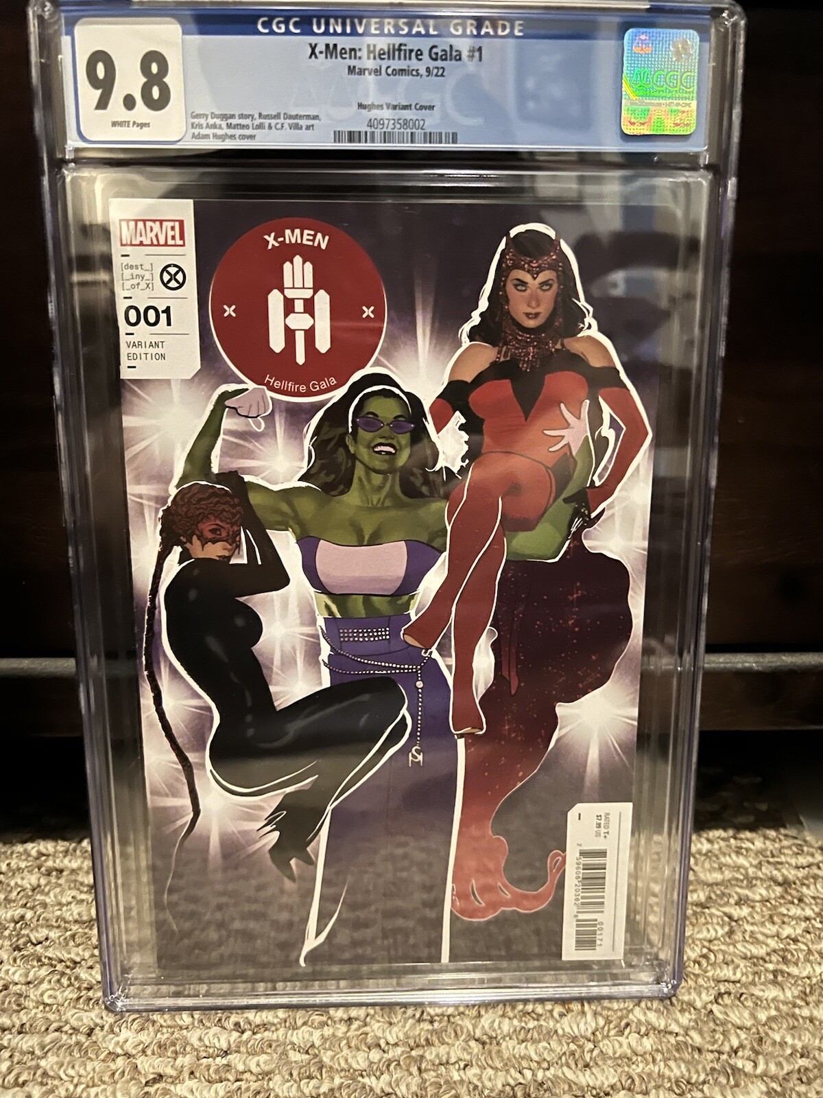X-Men Hellfire Gala #1 2022 CGC 9.8 1:50 Adam Hughes Variant