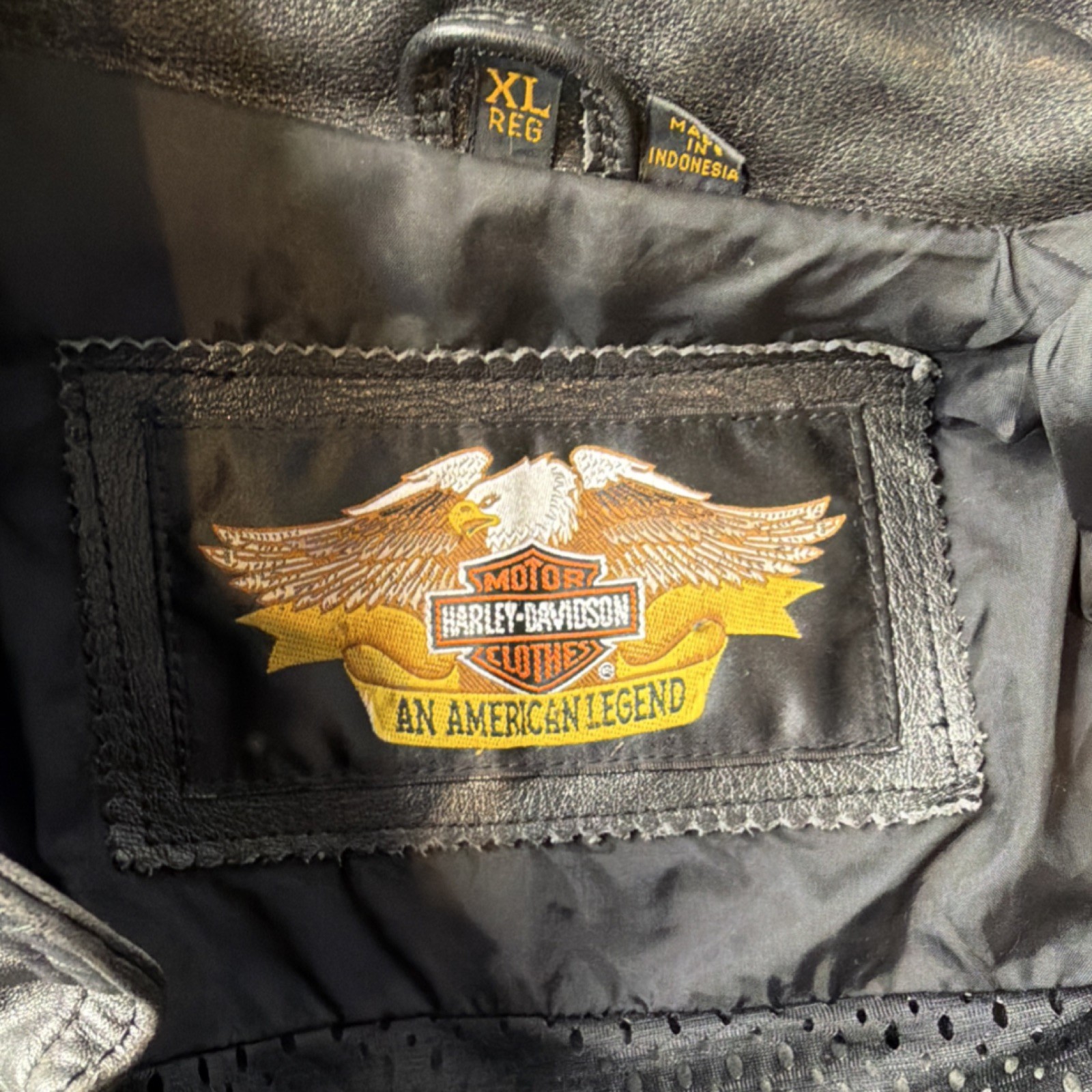 Harley-Davidson Genuine Leather Jacket XL Black