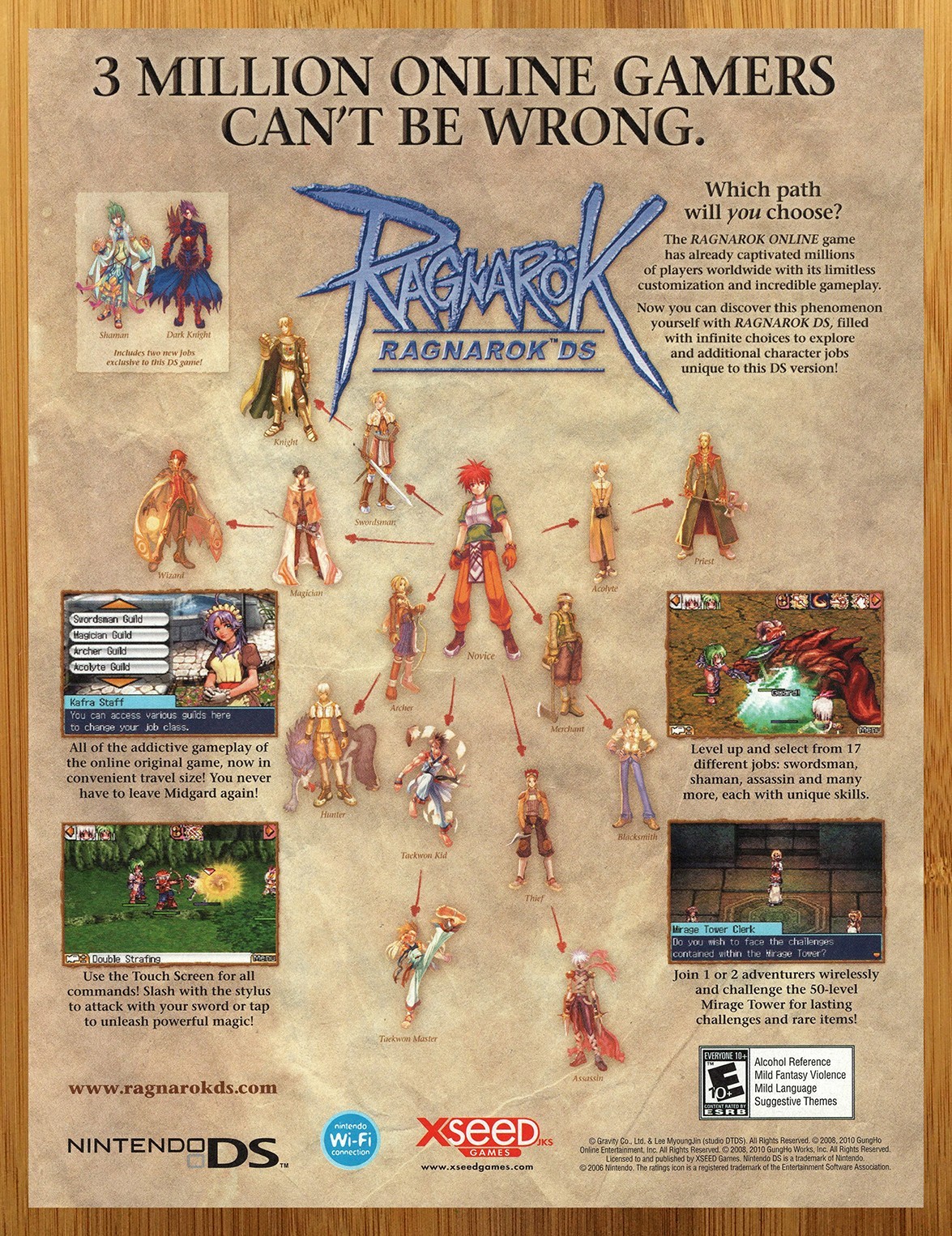 2009 Ragnarok DS Print Ad/Poster Authentic MMORPG Nintendo Video Game Promo Art