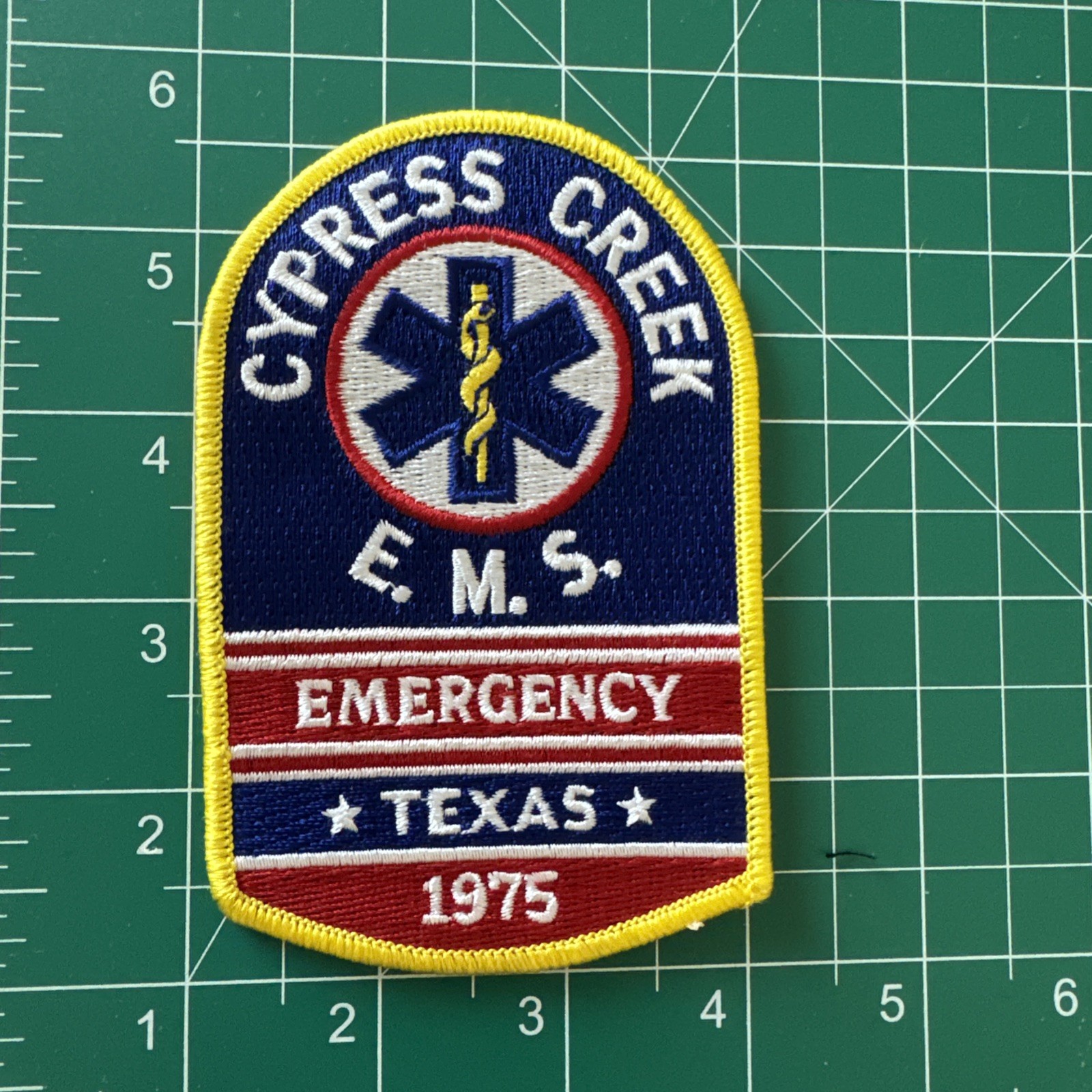 Cypress Creek EMS Texas Patch (Embroidered) -Defunct