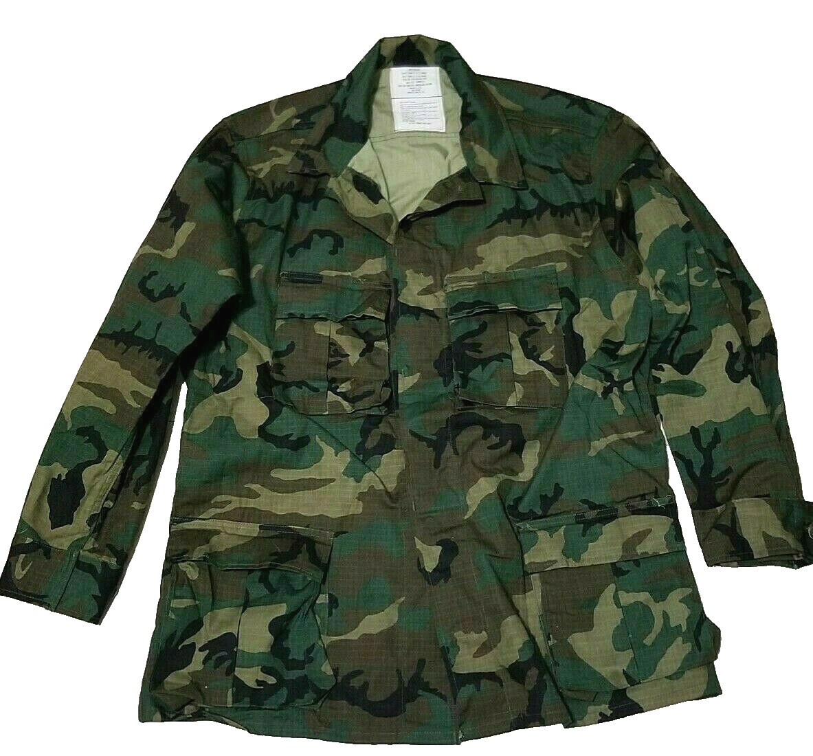 USGI BDU Jacket ERDL Pattern Mfg 1981 Vanderbilt Size Medium Regular NOS