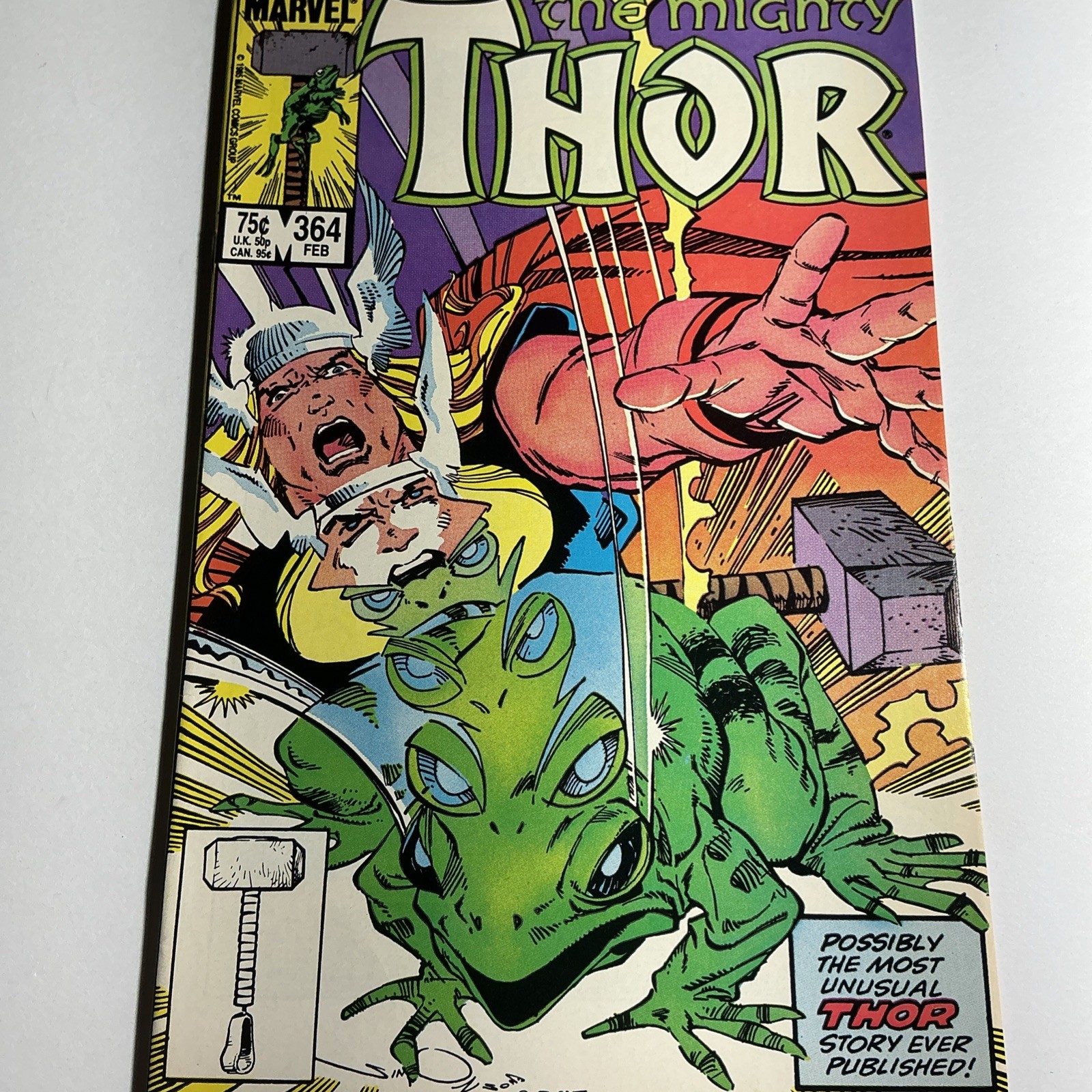 The Mighty Thor #364 (Marvel Comics February 1986) NM Key Issue Throg App