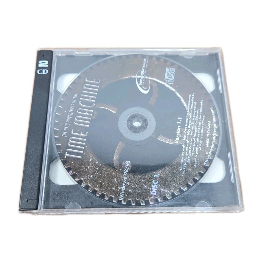 New Adventures of the Time Machine, Jewel Case (PC, 2001) Untested 